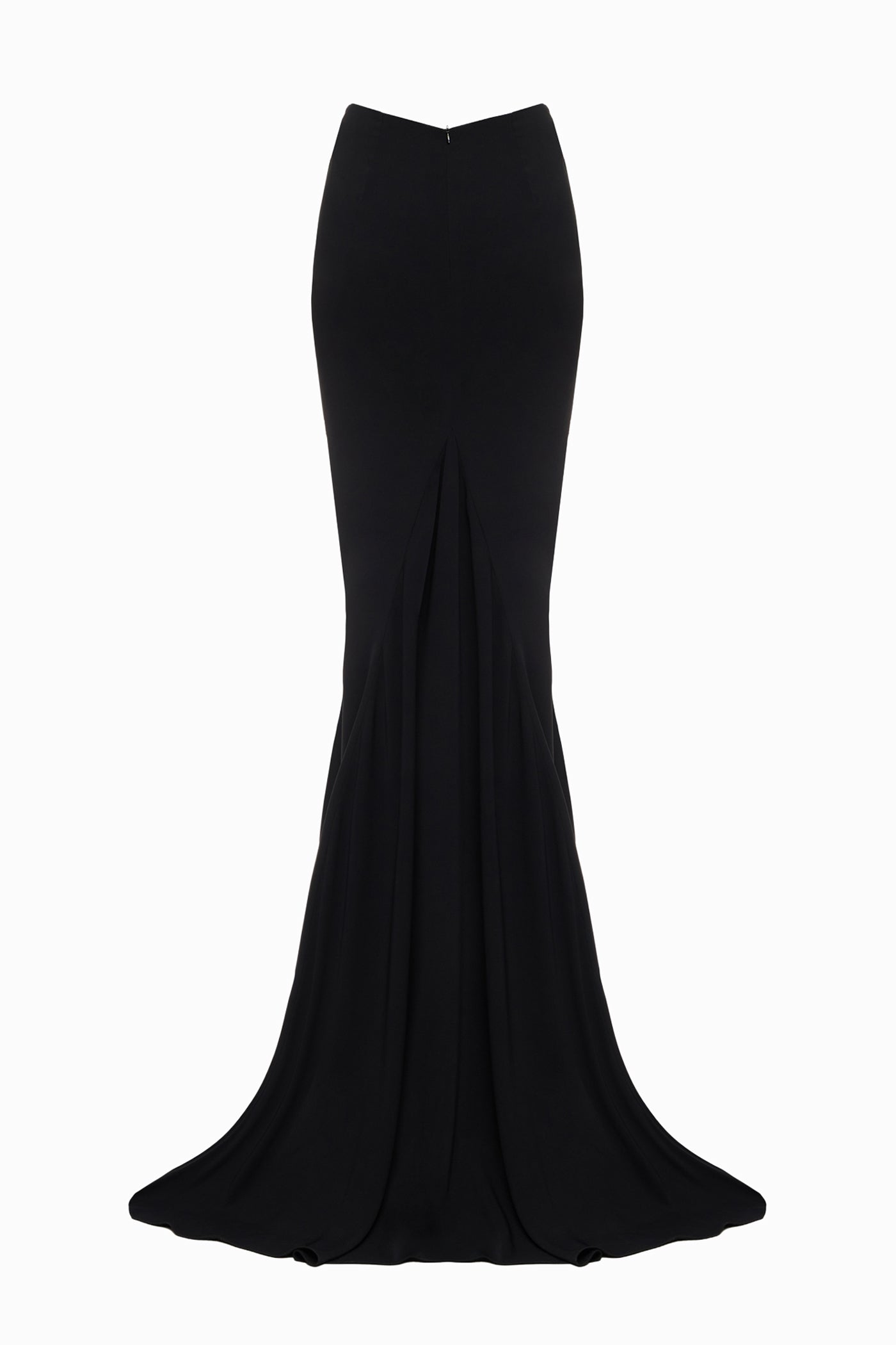 SOFT MATT SILK MAXI SKIRT BLACK