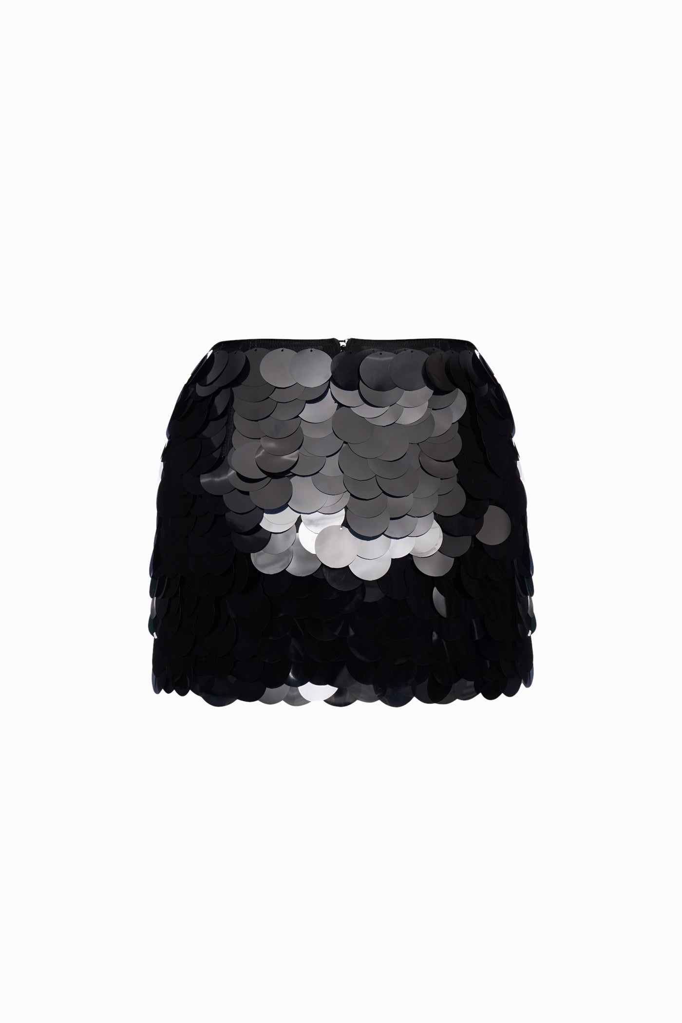 SEQUINED MINI SKIRT BLACK