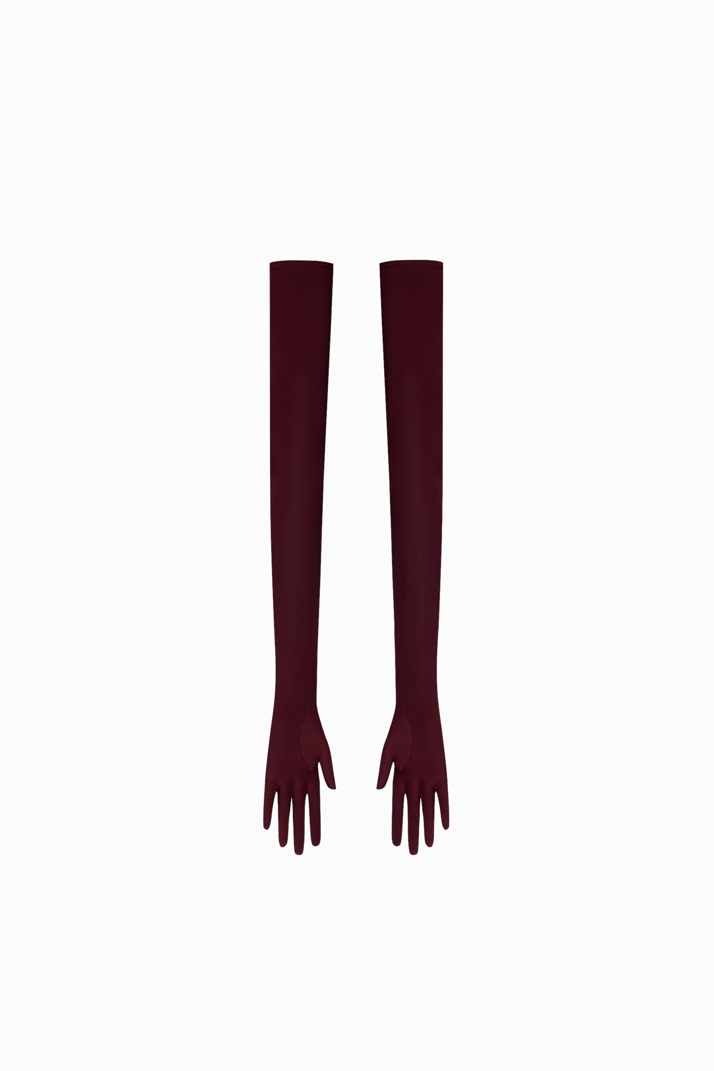 LONG STRETCH GLOVES BURGUNDY