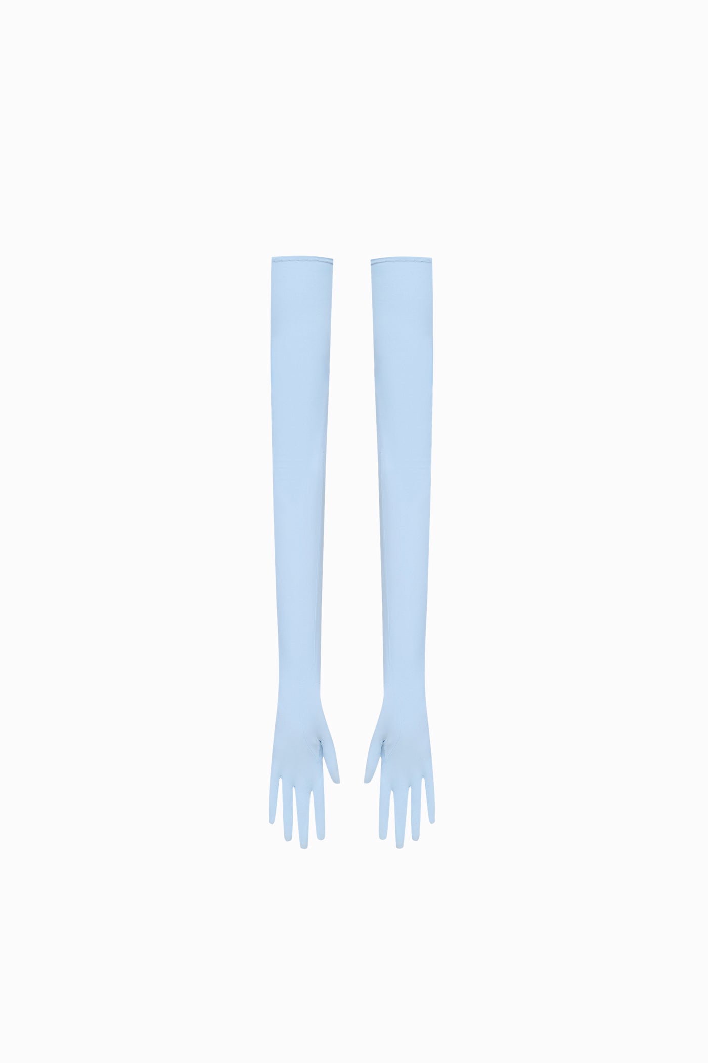 LONG STRETCH GLOVES BLUE