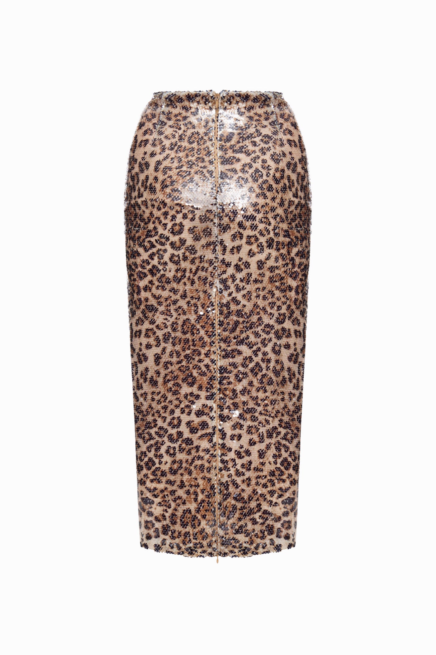 SEQUIN MIDI SKIRT LEO