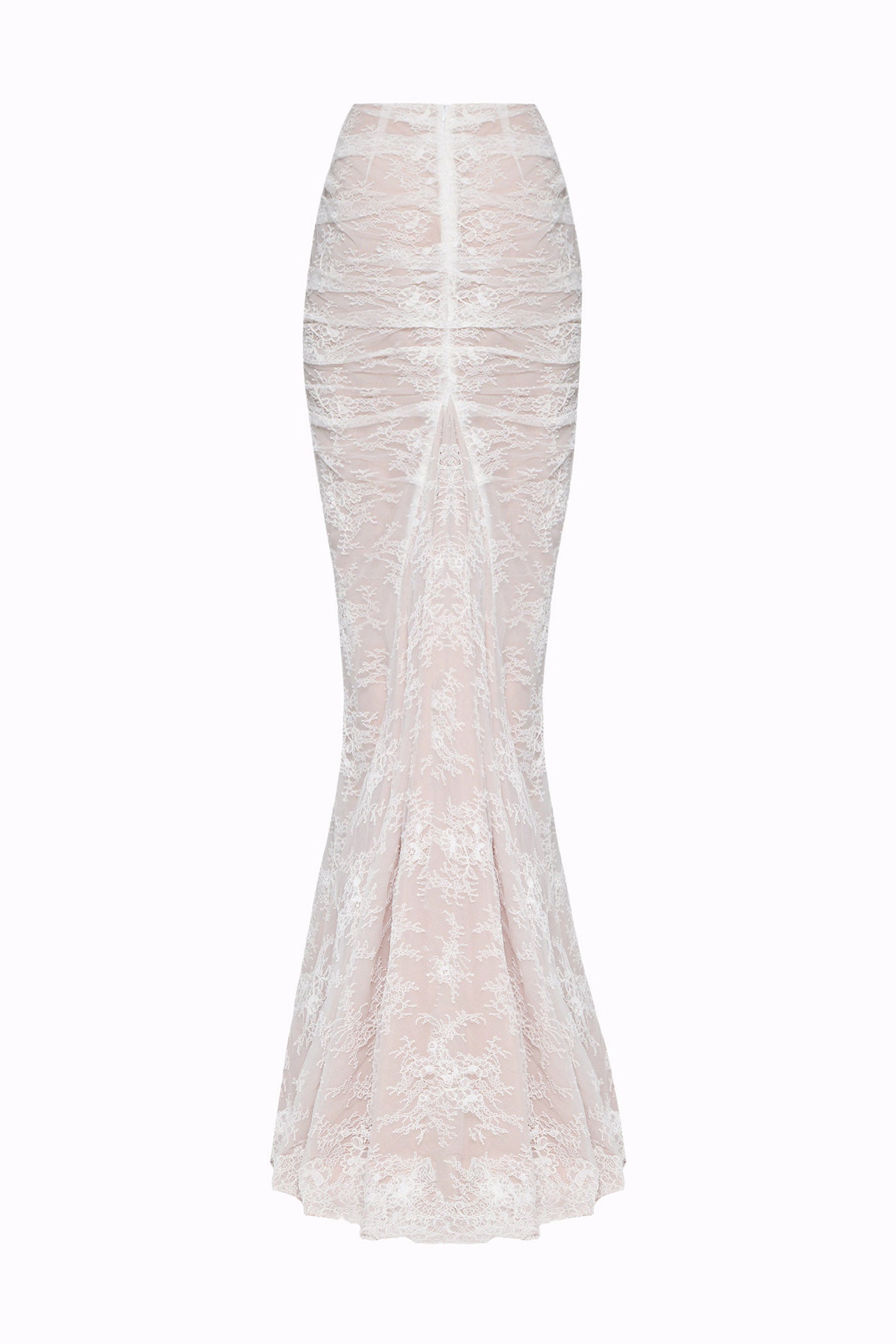 LACE MAXI SKIRT WITH FOLDS