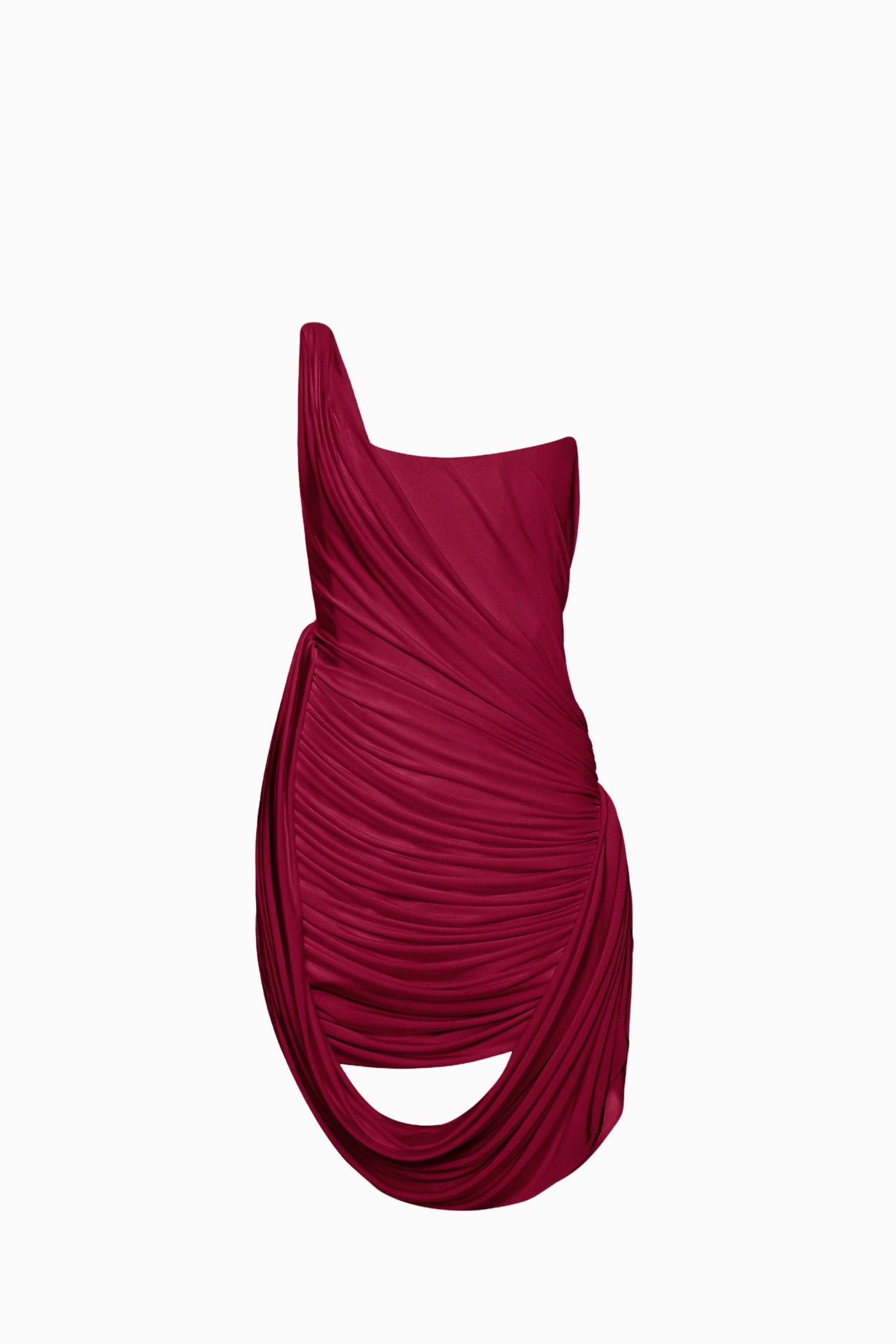 KIARA DRESS BURGUNDY