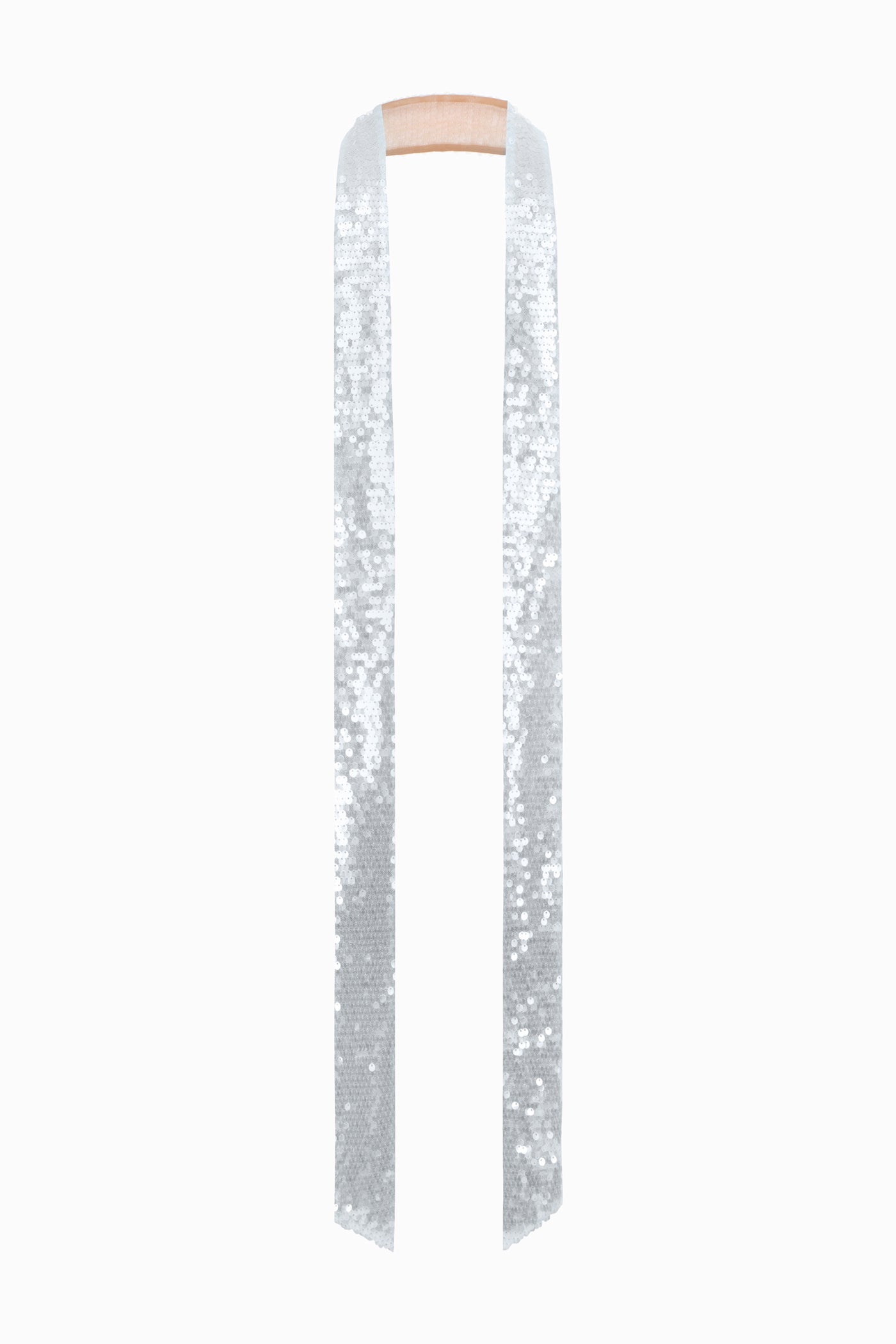 SEQUINED SCARF LIGHT-BLUE