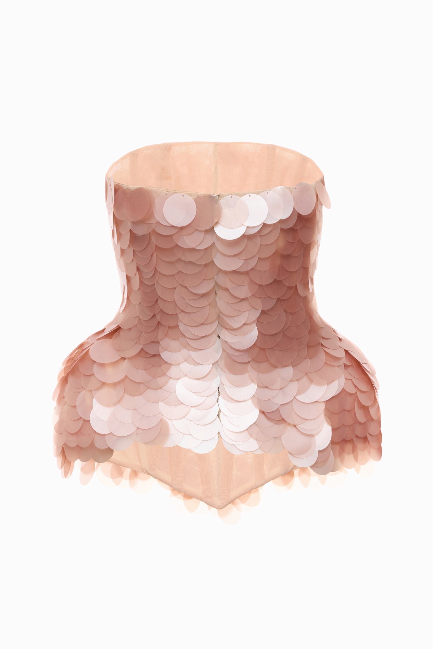 SEQUINED CORSET PINK