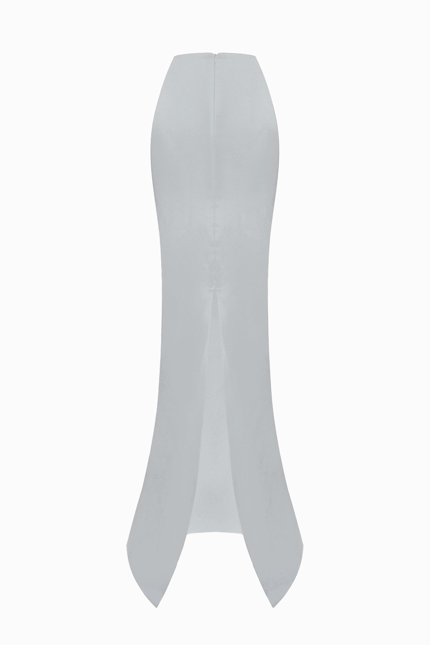 SOFT SATIN SKIRT GRAY