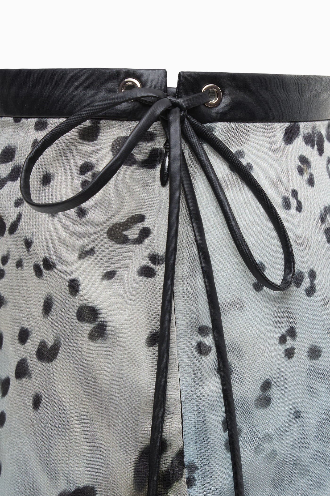 LEOPARD-PRINT MIDI SKIRT