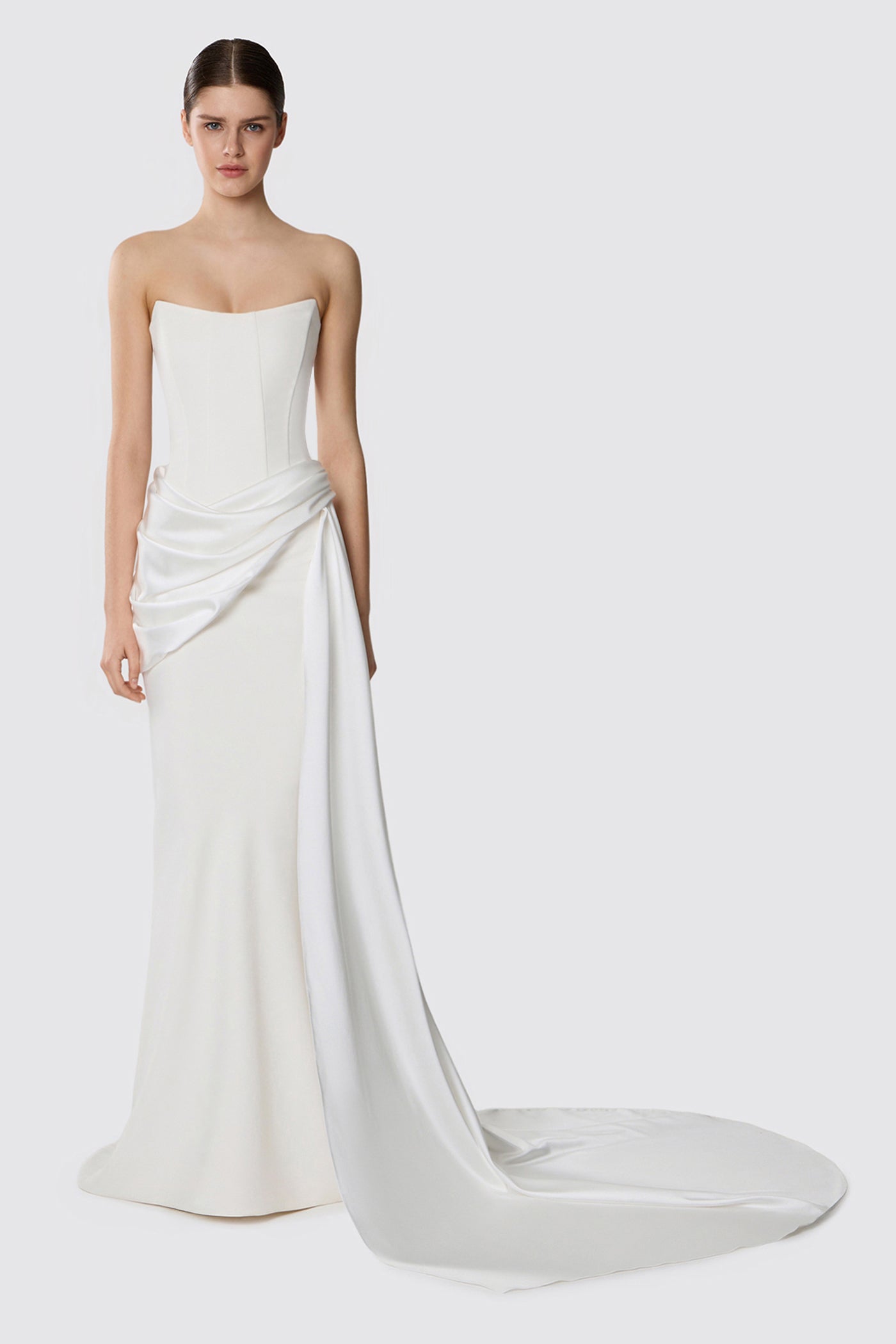 maxi dress with trail Women's Halter Velvet Maxi Dress with Fabric Trail
