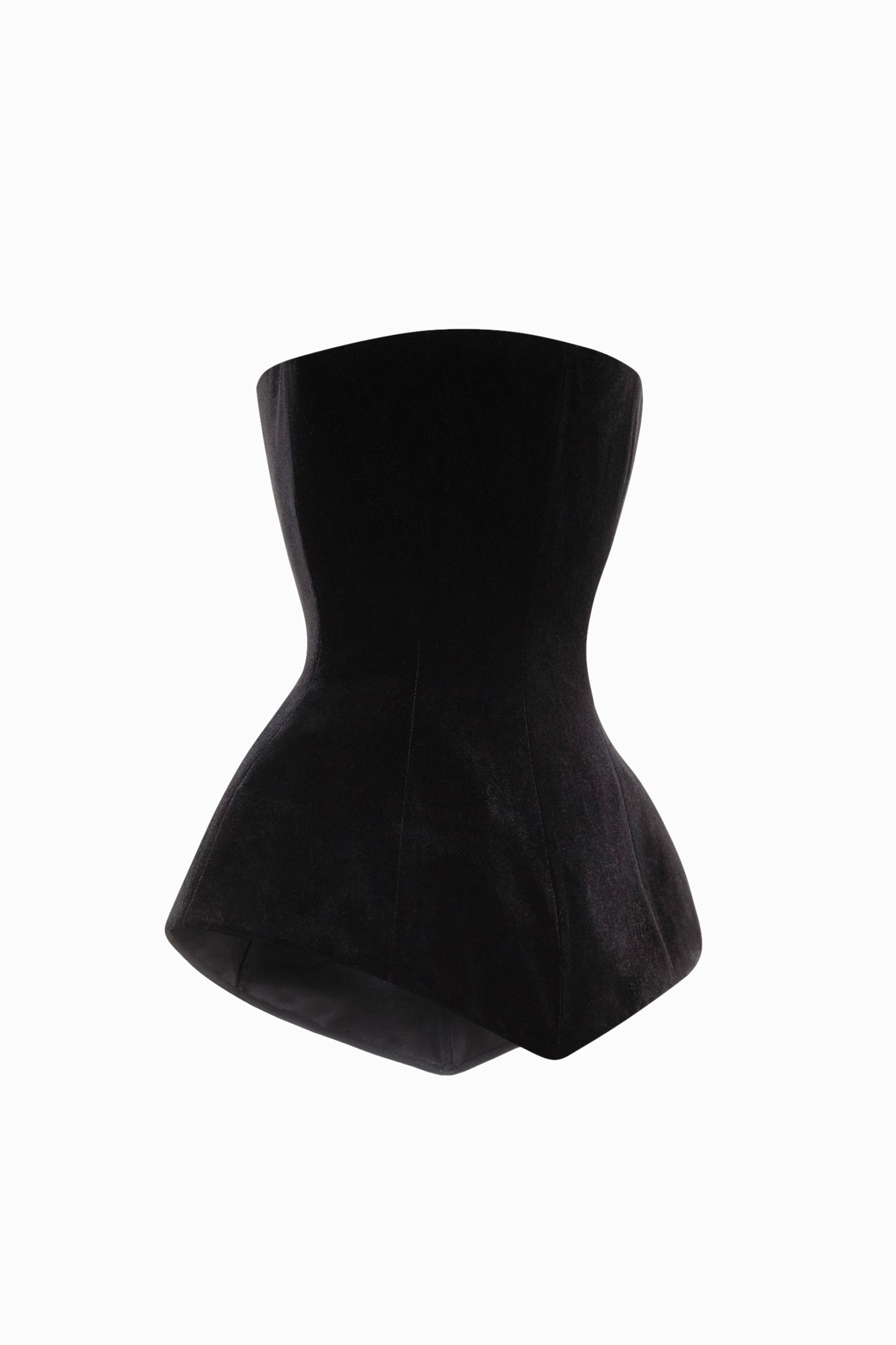 ANGLED VELVET CORSET