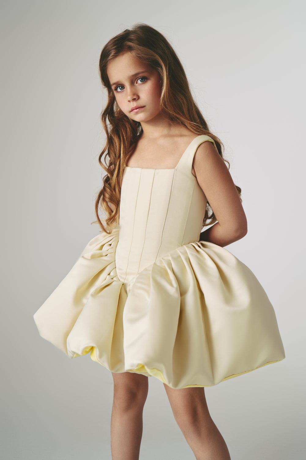 MISS LOLI TWO-SIDED DRESS BEIGE-LEMON