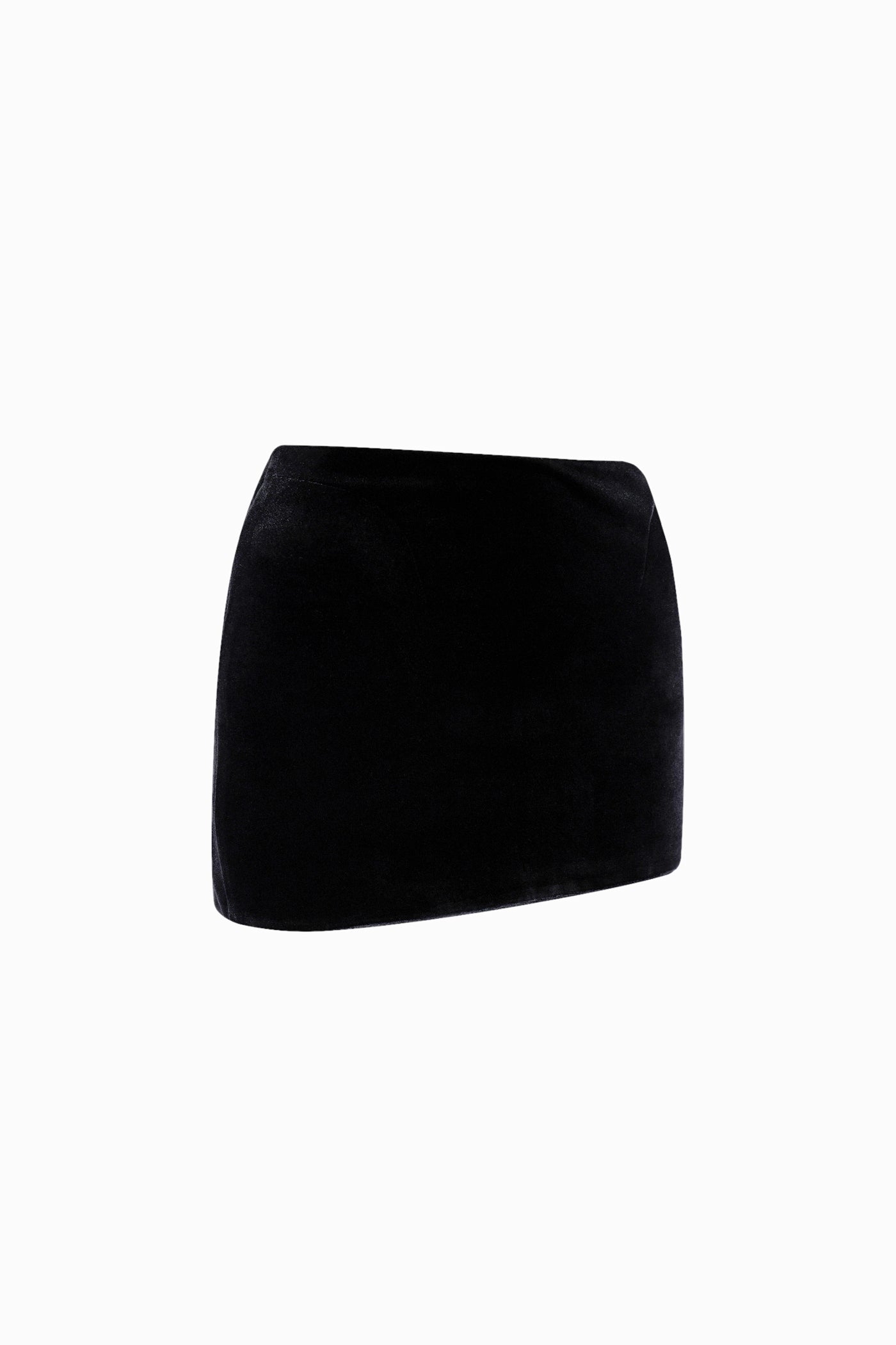 VELVET MINI SKIRT BLACK