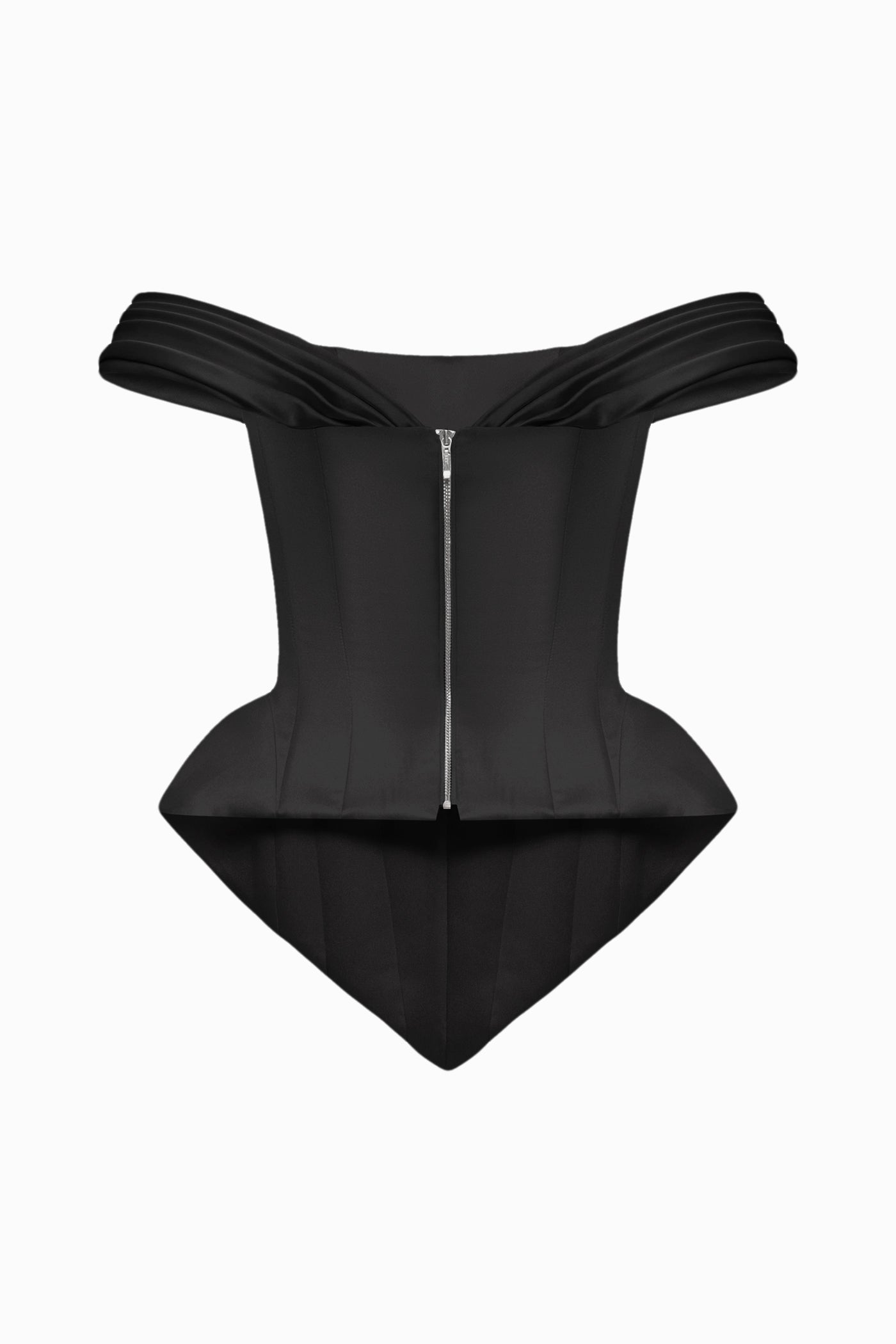 SOFT SATIN REMOVABLE SLEEVES BLACK