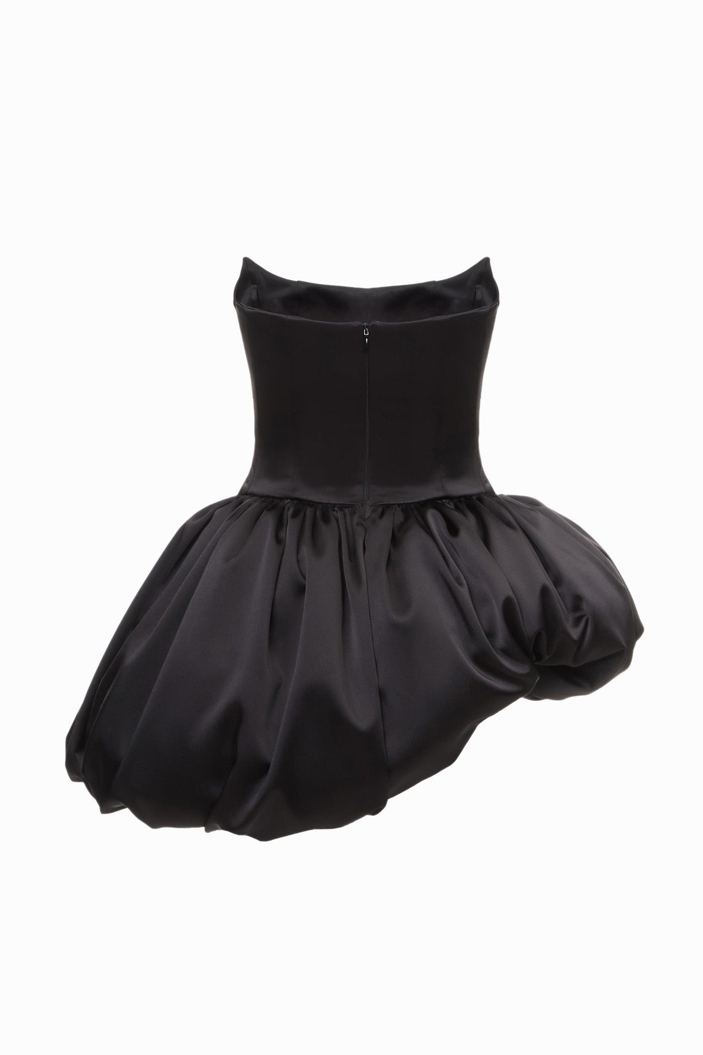 REBECCA TRANSFORMER SILK CORSET TOP-TO-DRESS BLACK