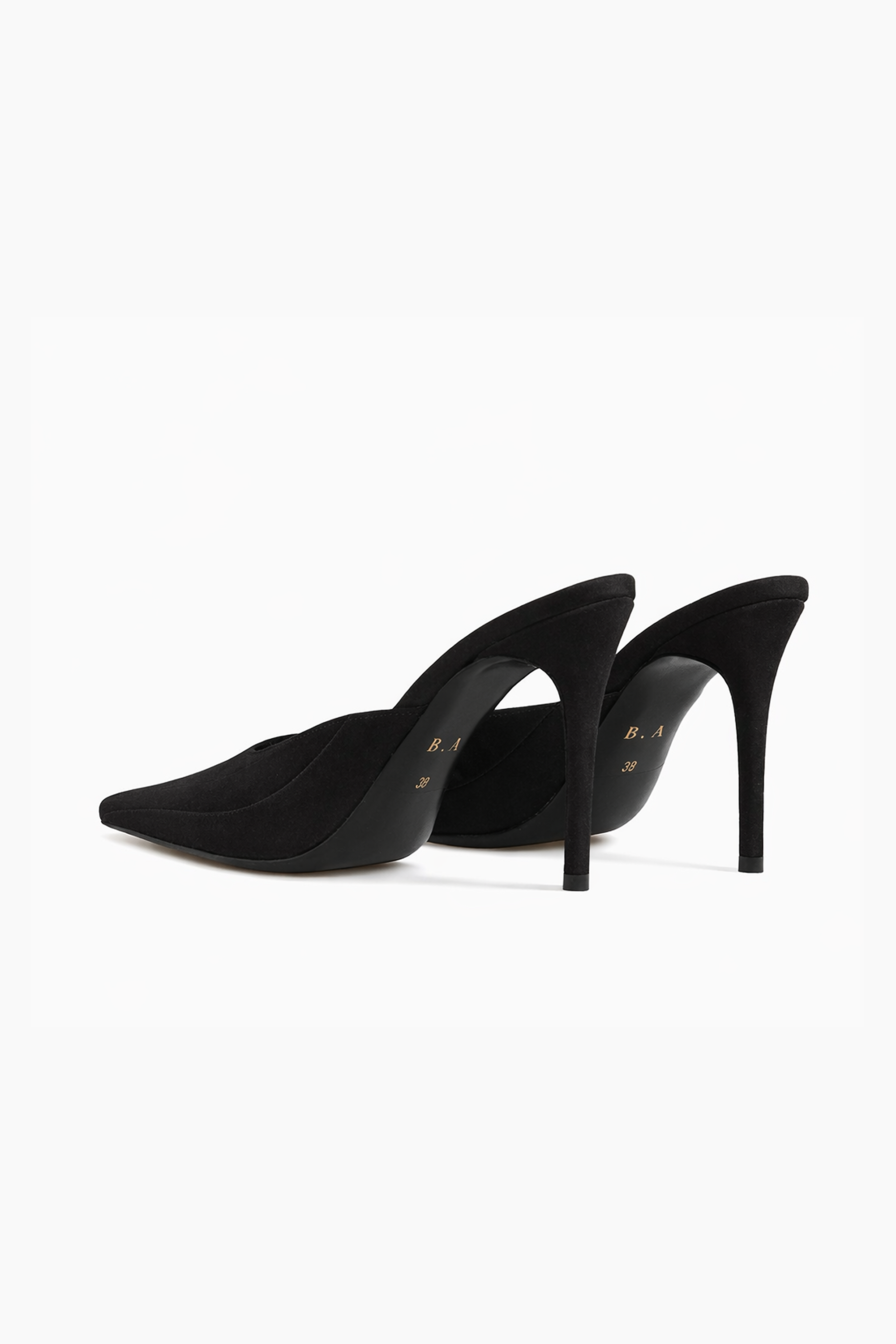 TIBI MULES SUEDE BLACK