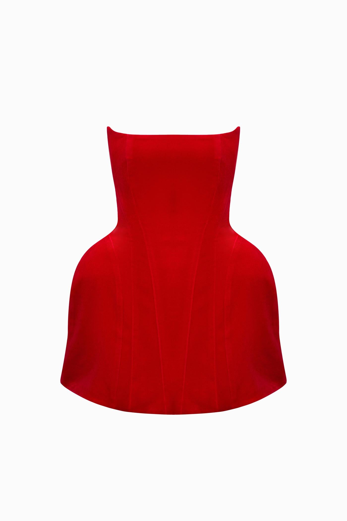 EVA DRESS IN RED