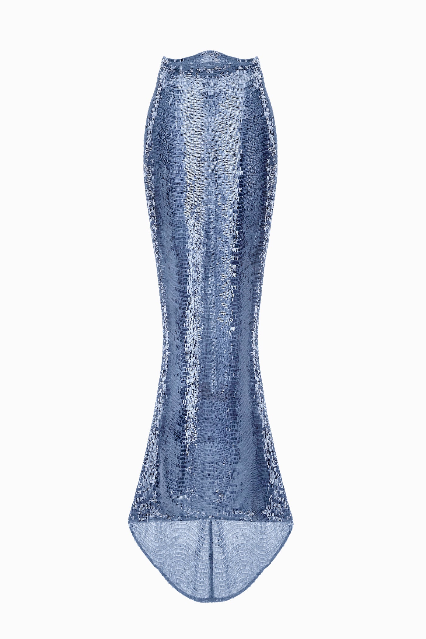 SEQUIN MAXI SKIRT BLUE