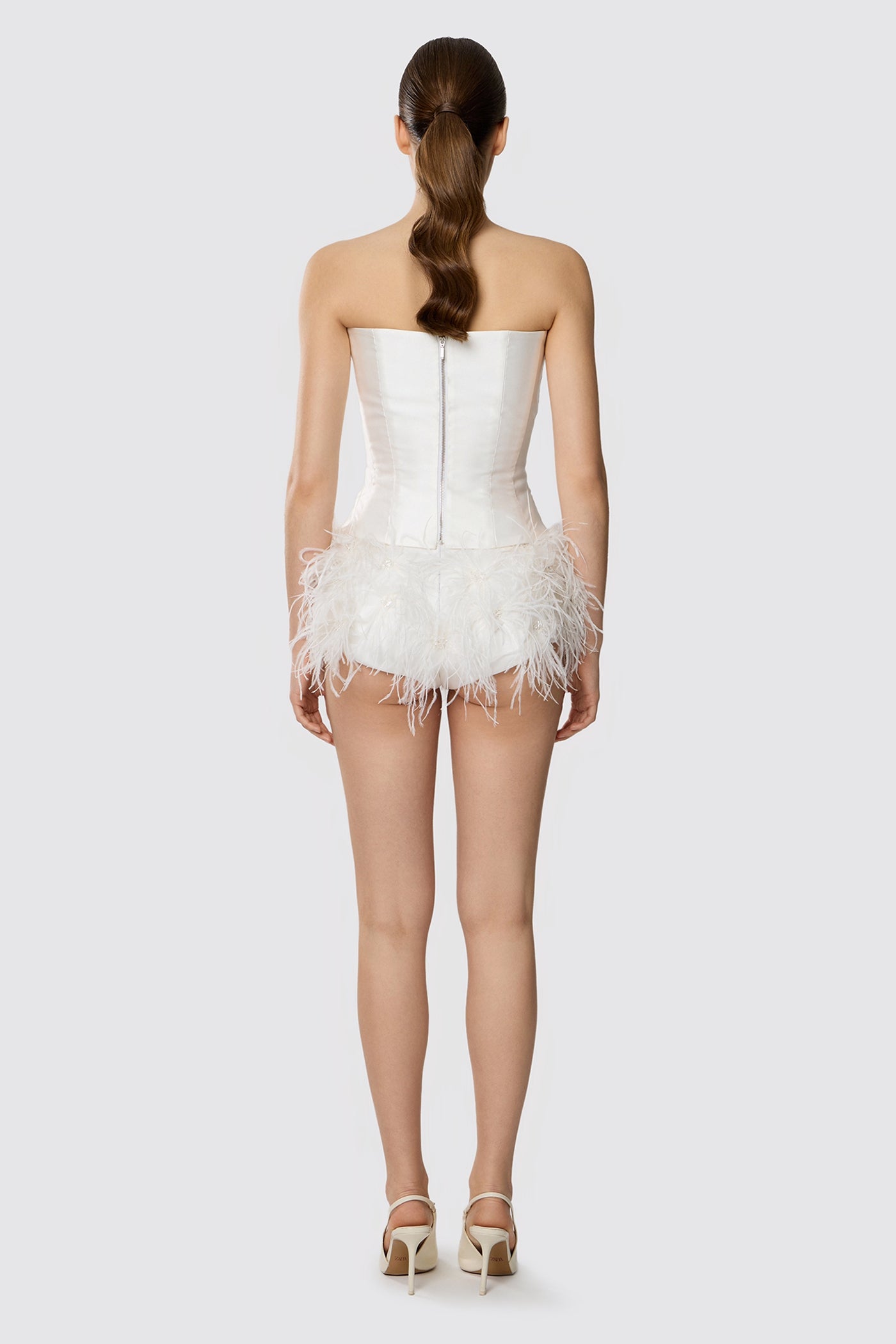 SATIN CORSET WITH ANGLE