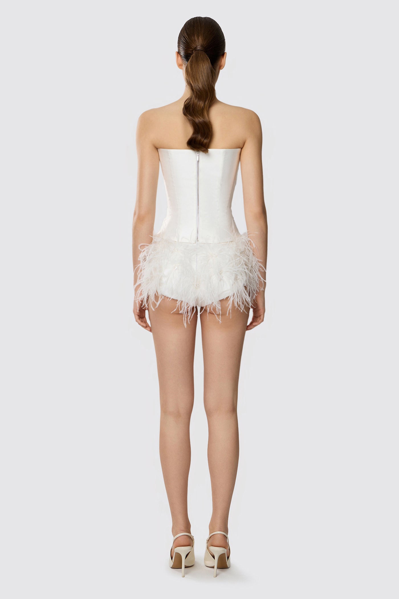 SATIN CORSET WITH ANGLE