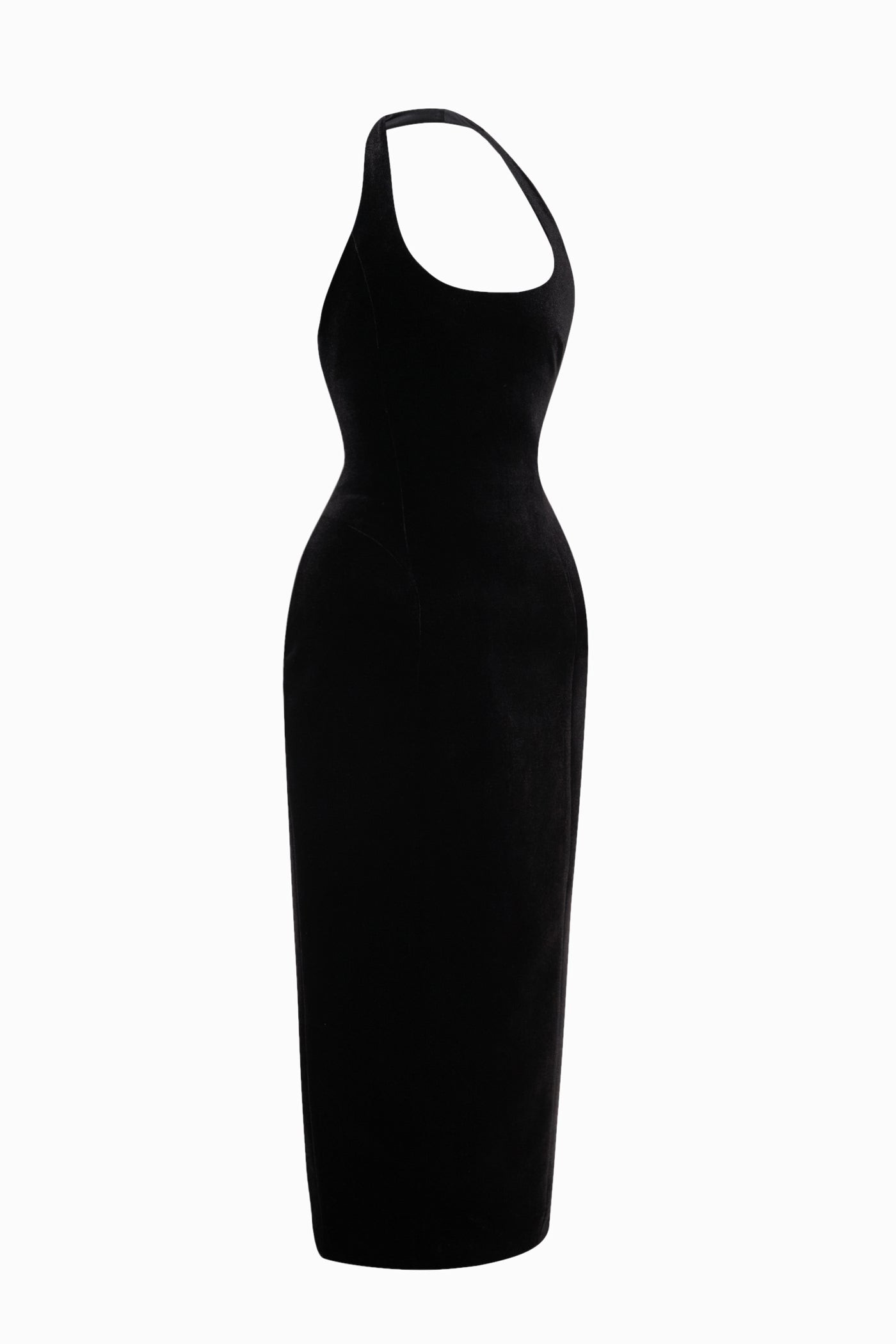 KAIA VELVET DRESS BLACK