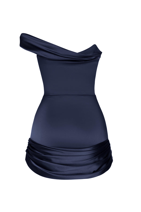 CASSIE DRESS NAVY-BLUE