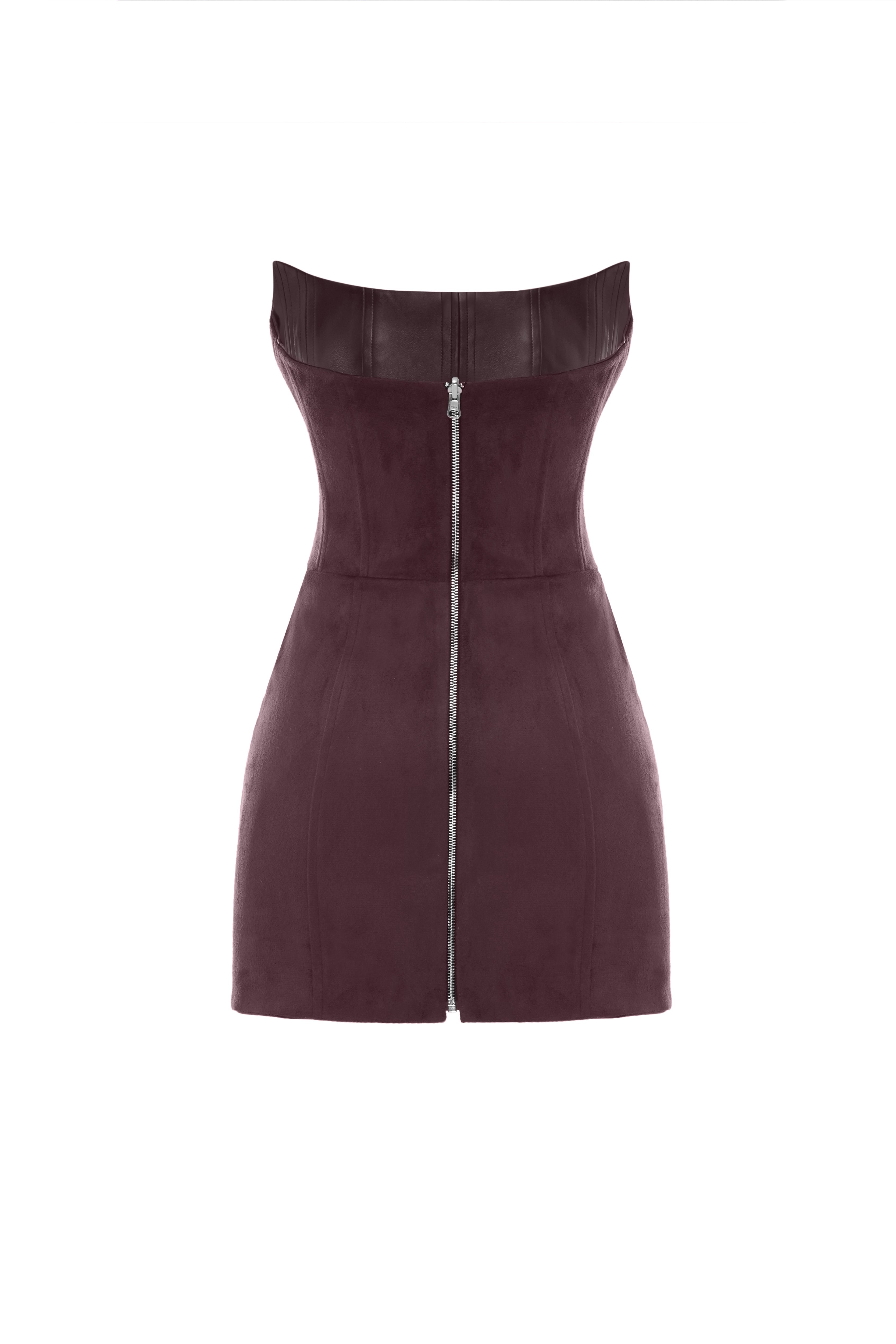 TWO SIDED TIBI LEATHER DRESS