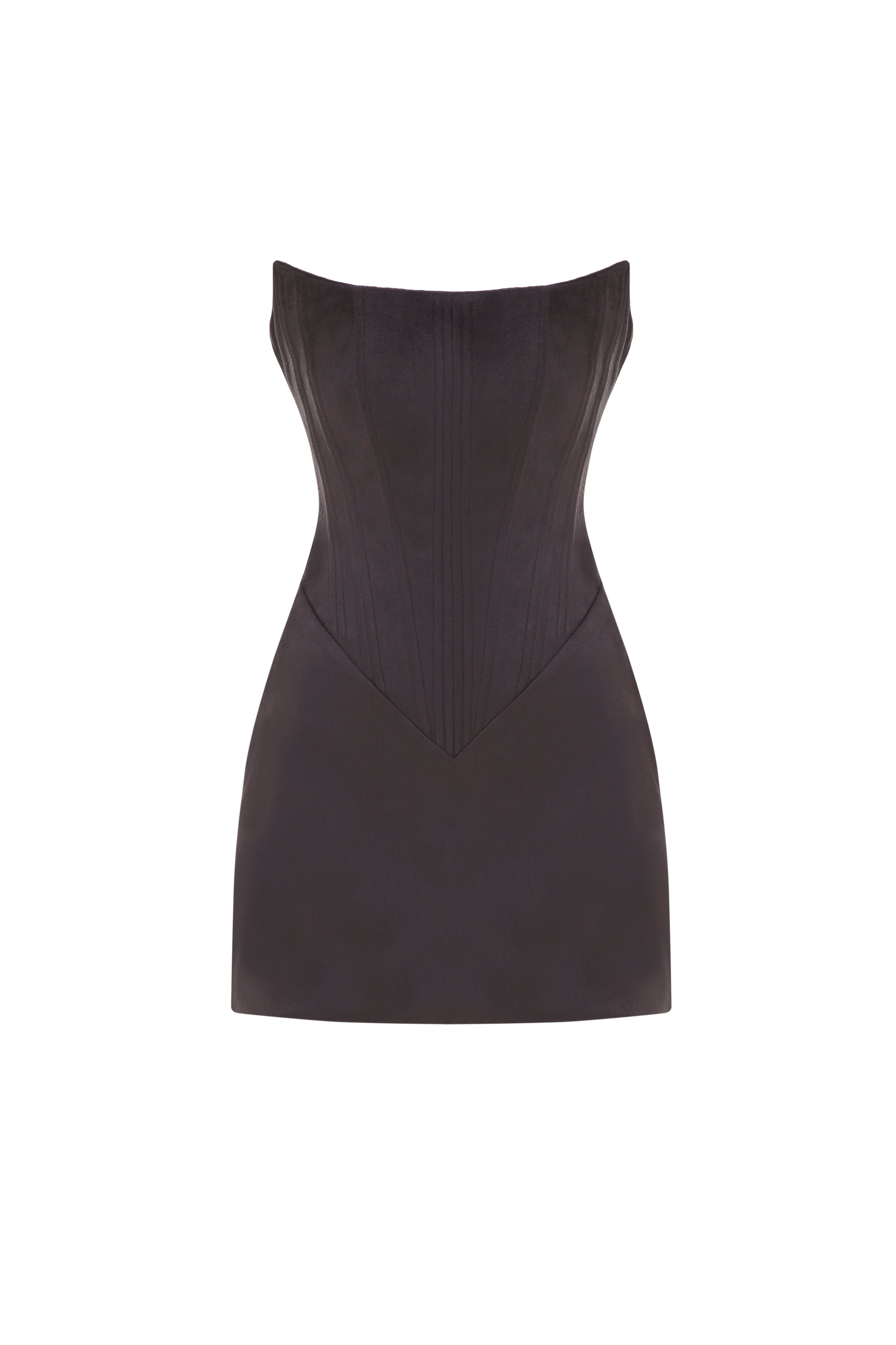 TWO SIDED TIBI LEATHER DRESS