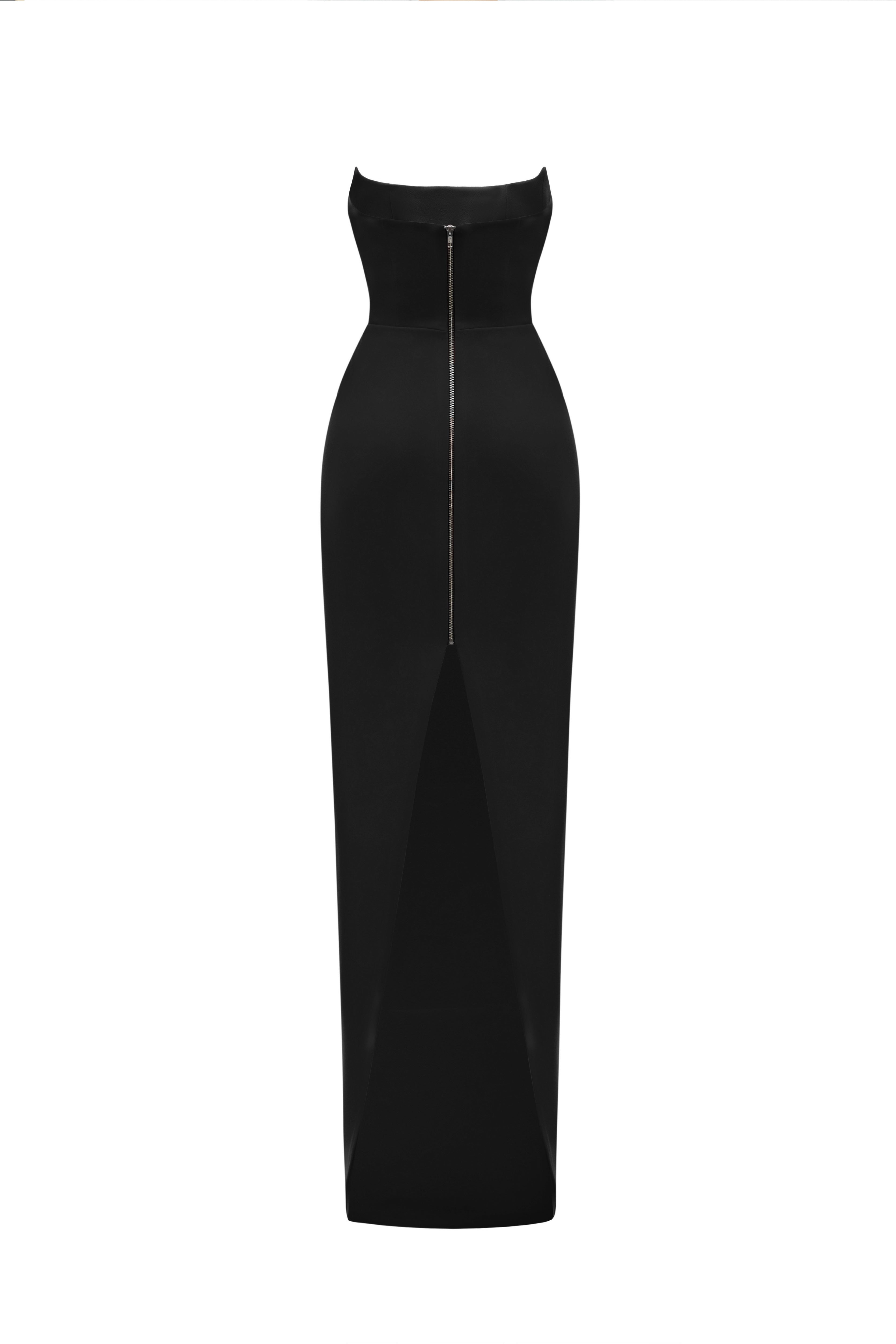 MAXI DRESS WITH ANGELS BLACK