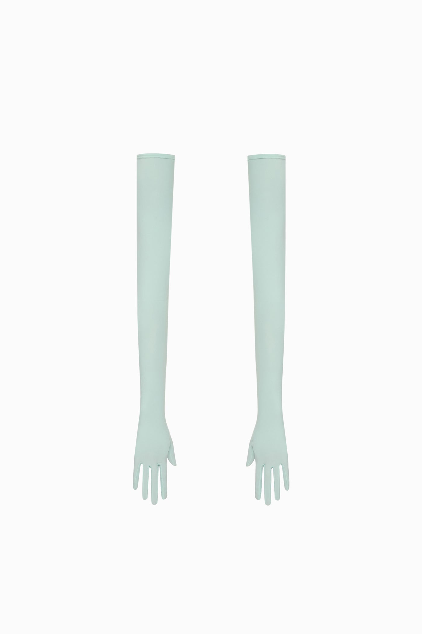 LONG NYLON GLOVES MISTY TEAL