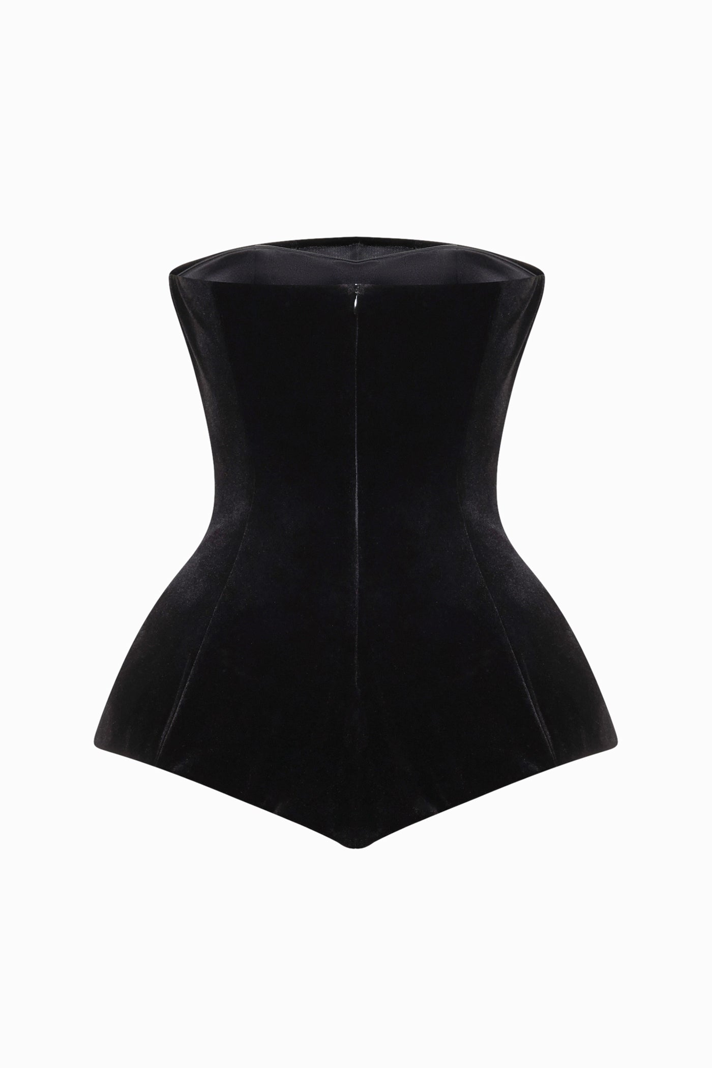 ANGLED VELVET CORSET