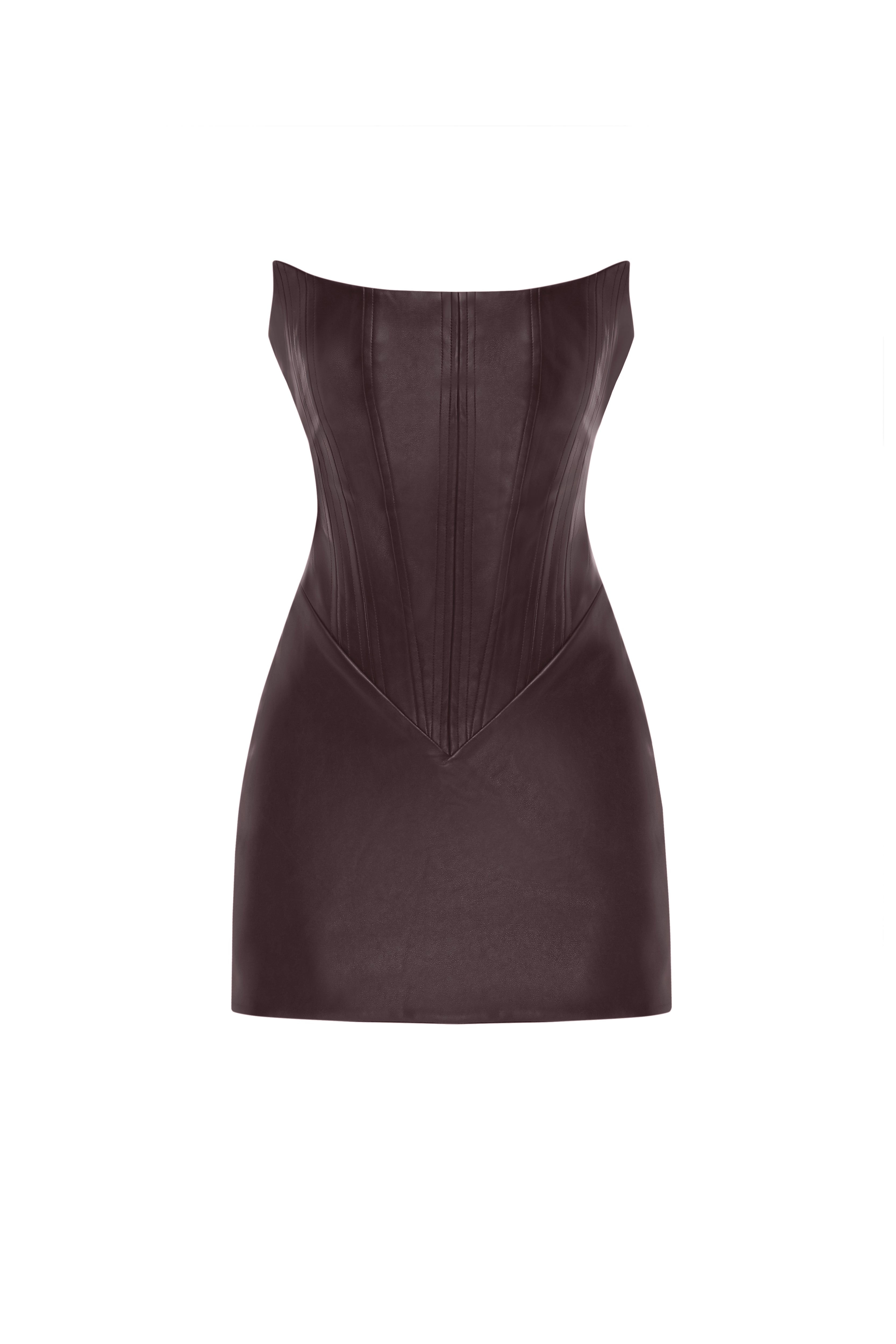 TWO SIDED TIBI LEATHER DRESS
