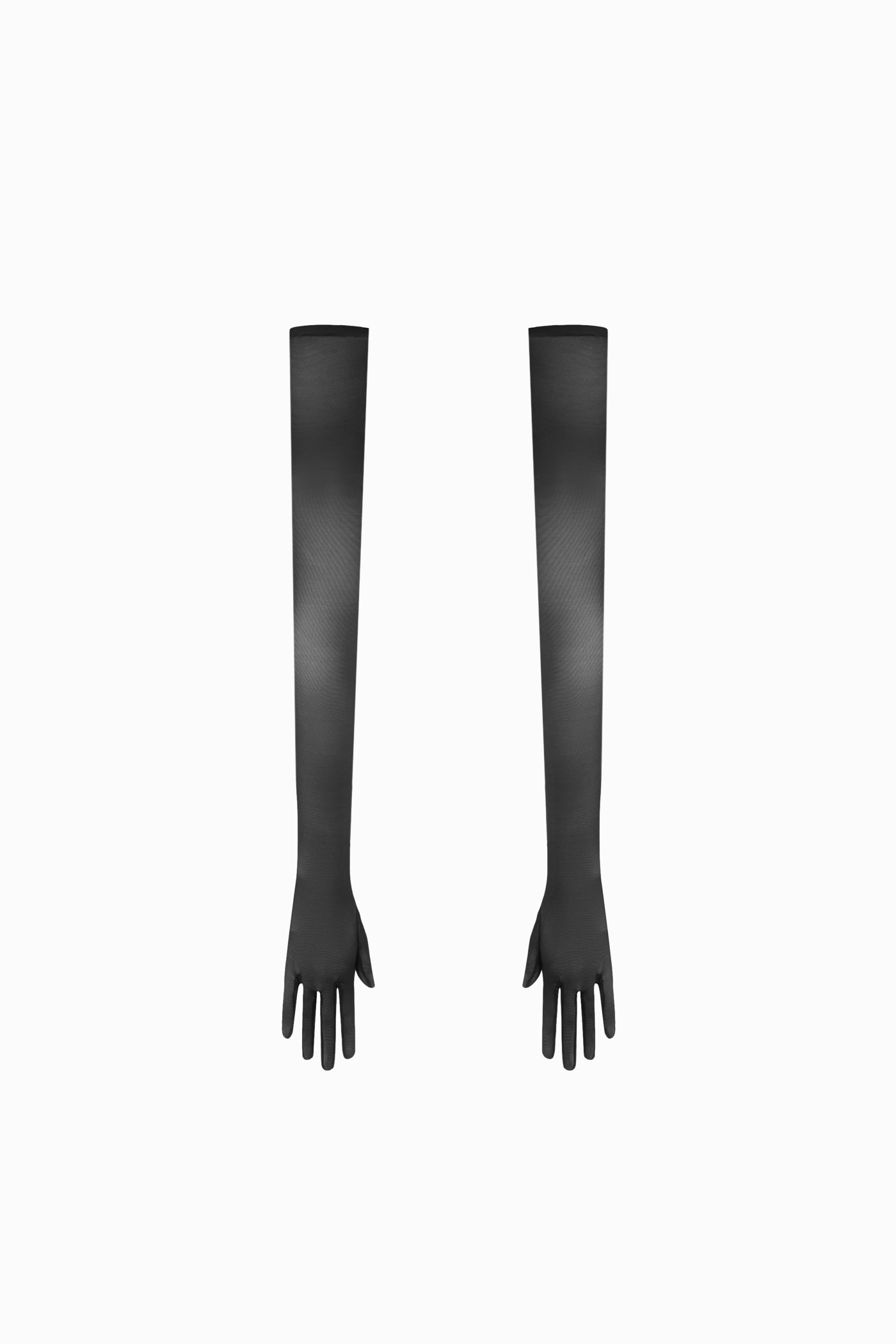 LONG MESH GLOVES IN BLACK