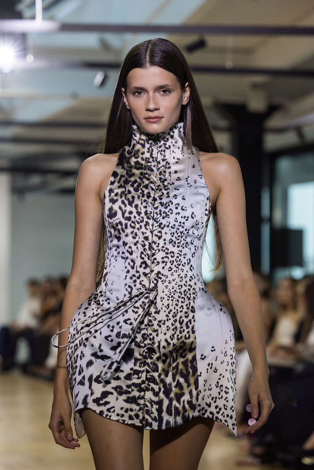 MILENA DRESS LEOPARD-PRINT