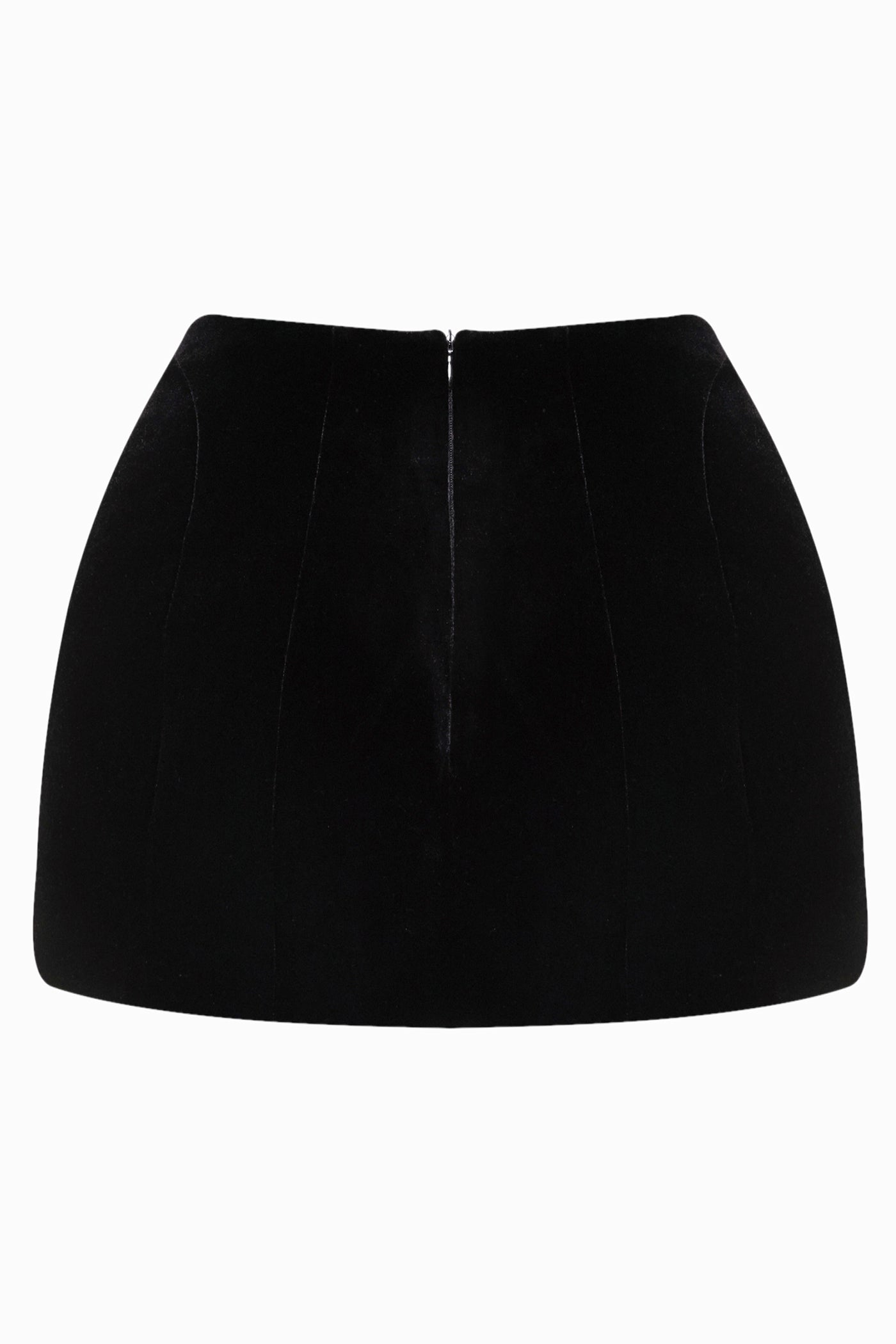 PADDED VELVET SKIRT