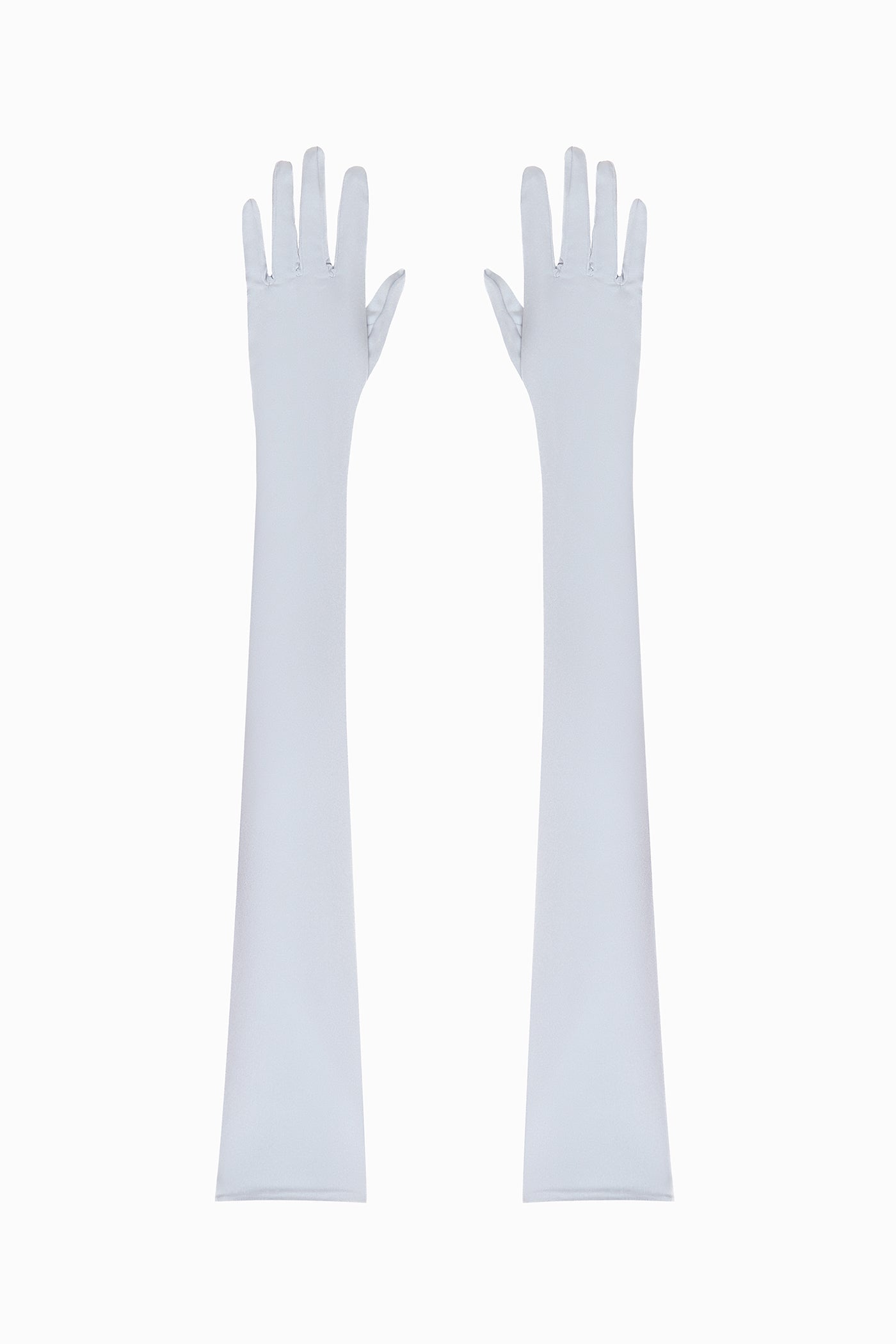 SOFT SATIN GLOVES LIGHT-BLUE