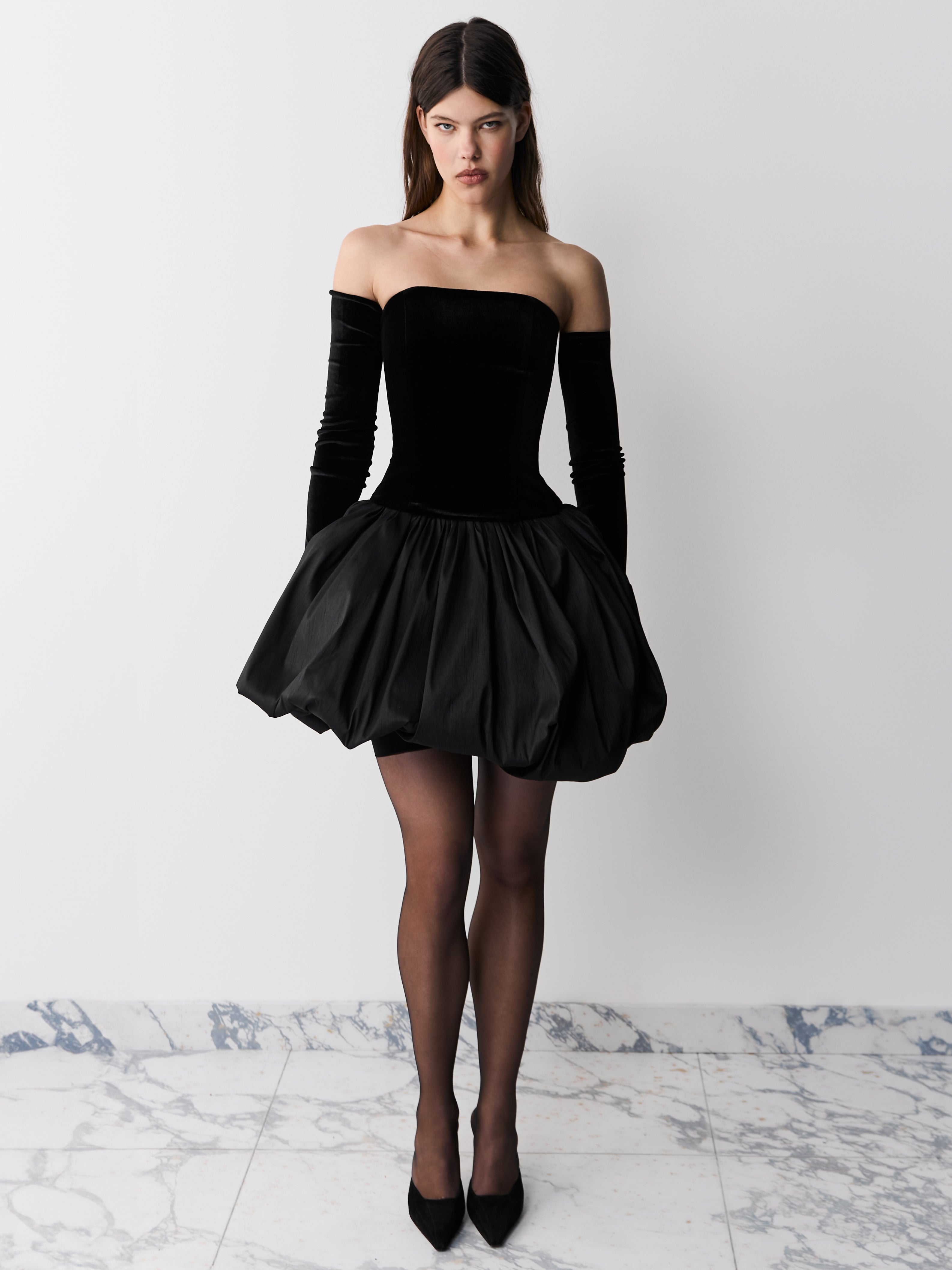 TRANSFORMER MIDI SKIRT BLACK