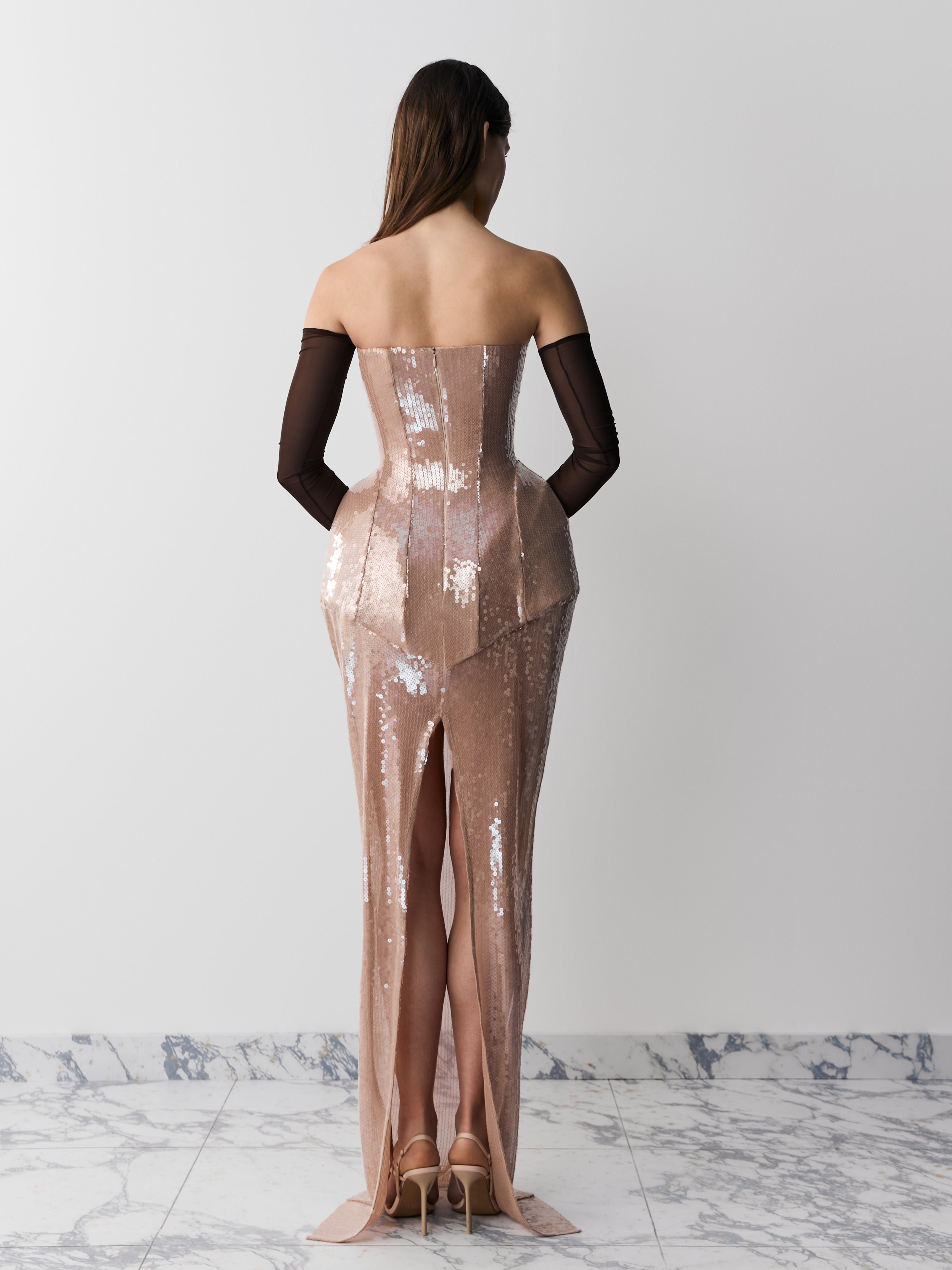 MUNA DRESS BEIGE