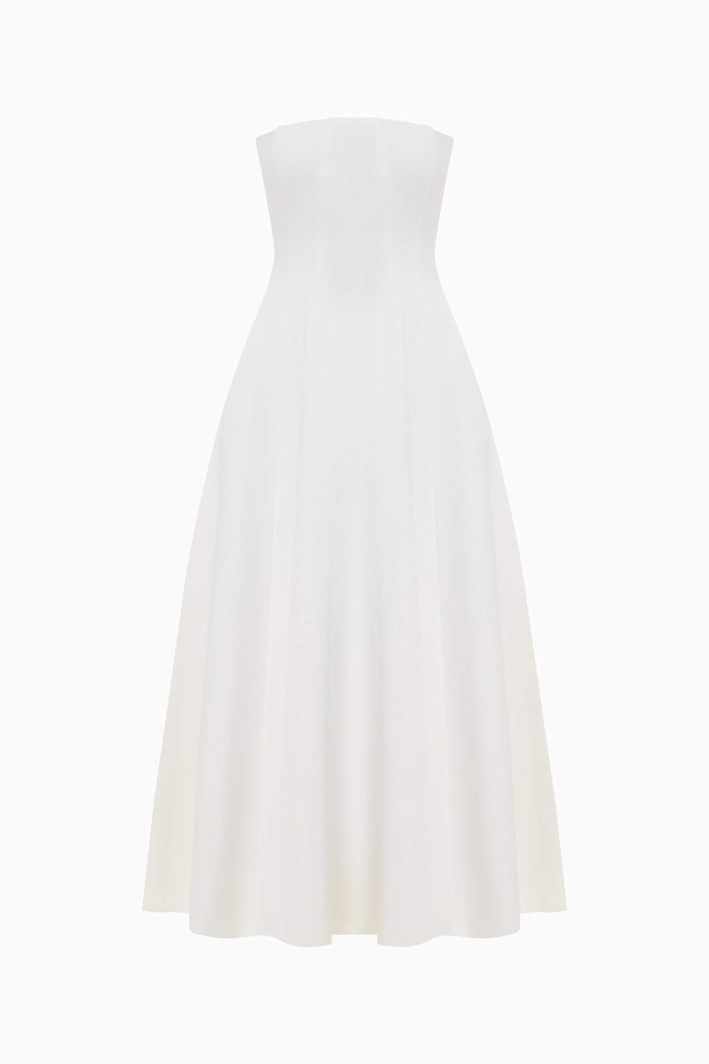 CORSET MIDI DRESS MILK