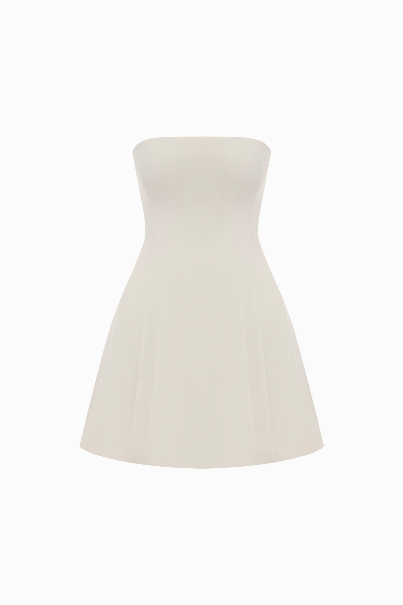 CORSET MINI DRESS IN BEIGE