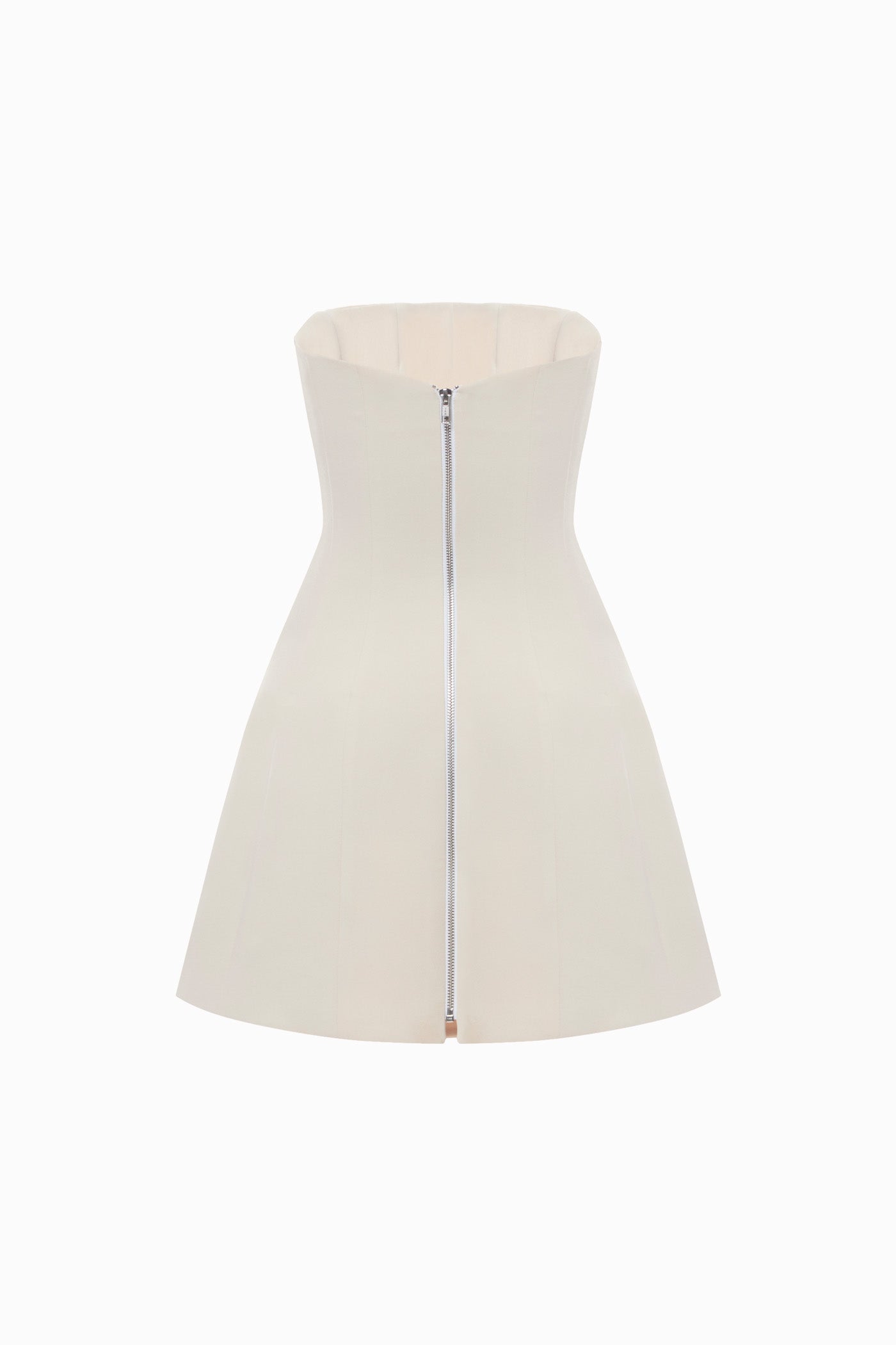 CORSET MINI DRESS IN BEIGE