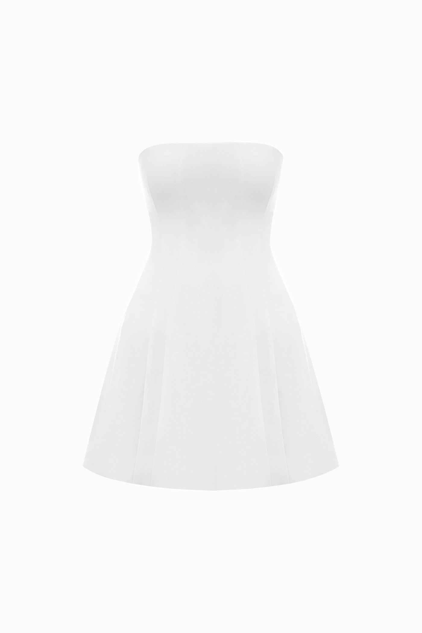 CORSET MINI DRESS IN MILK