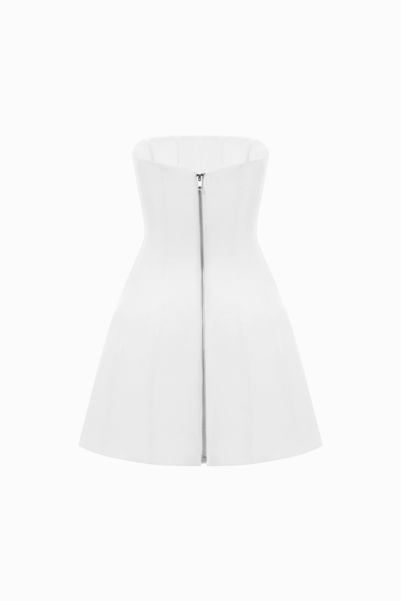 CORSET MINI DRESS IN MILK
