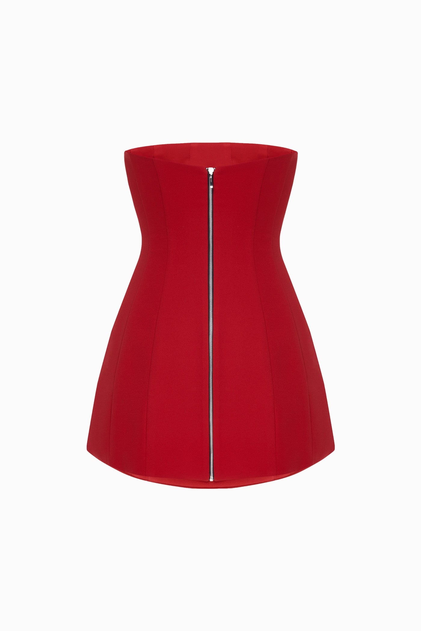 CORSET MINI DRESS RED