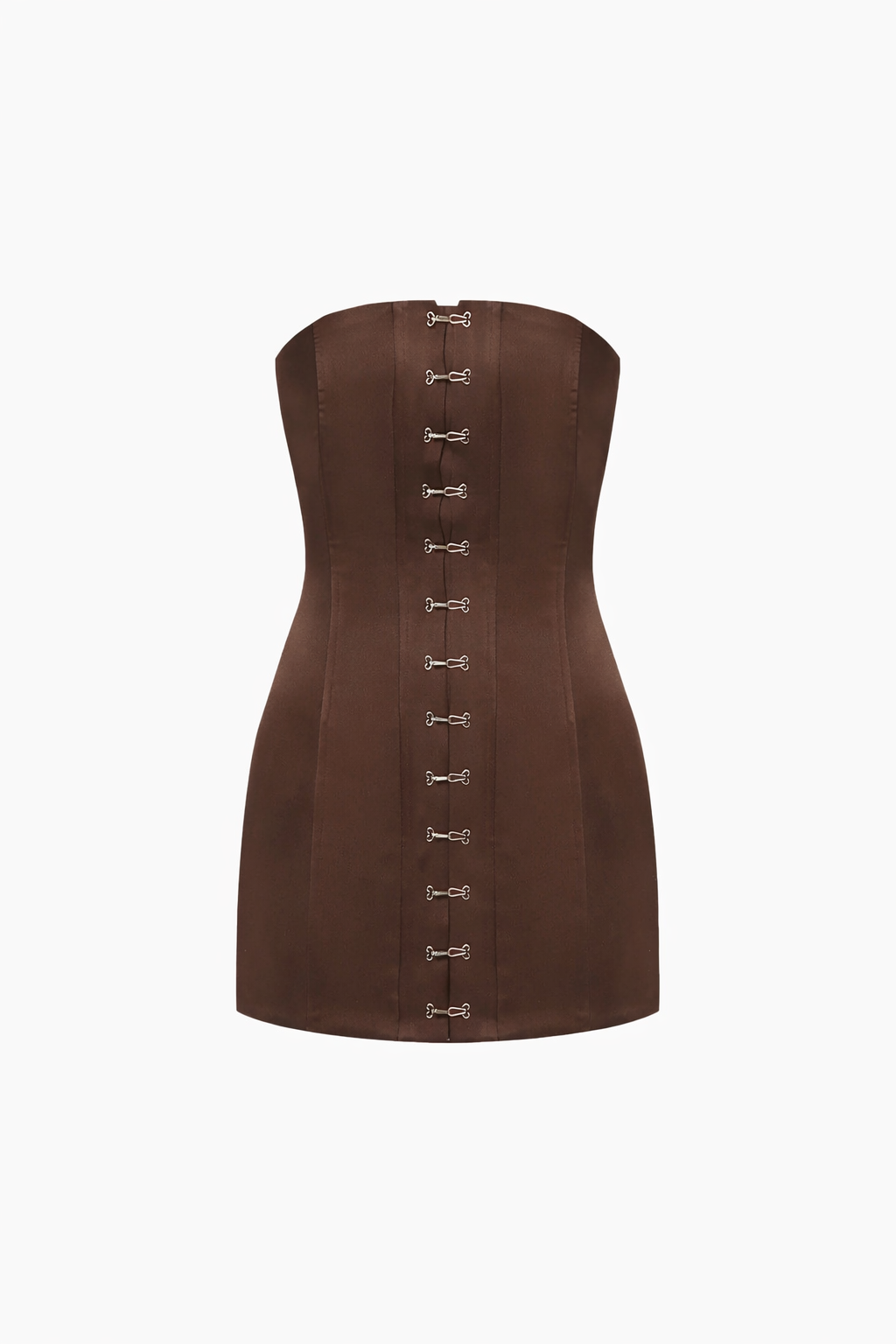 TWO SIDED LOREN DRESS BROWN-BLUE