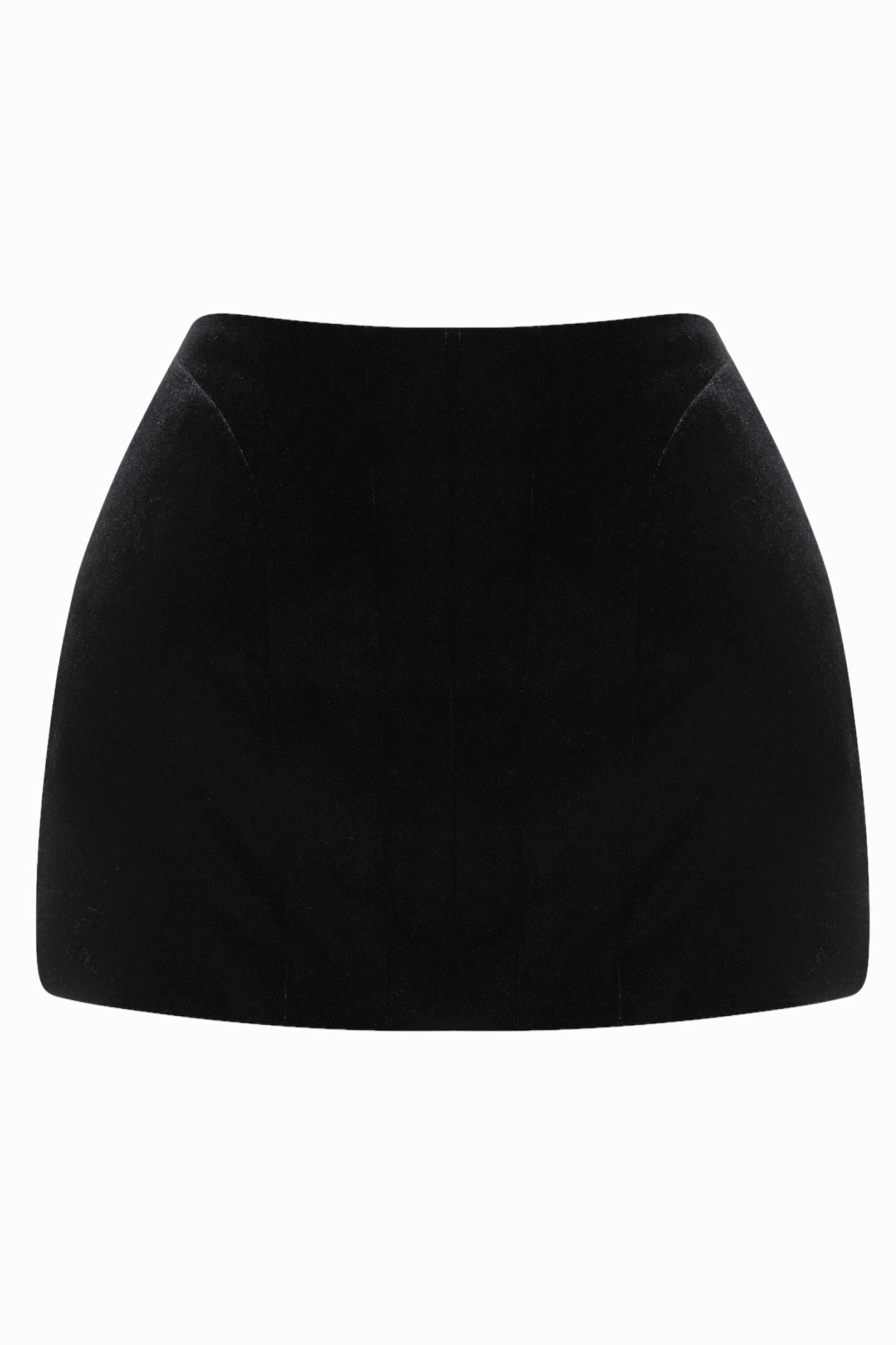 PADDED VELVET SKIRT