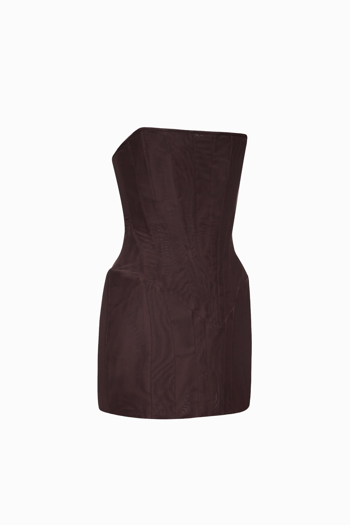 CAMILLE MESH DRESS BROWN