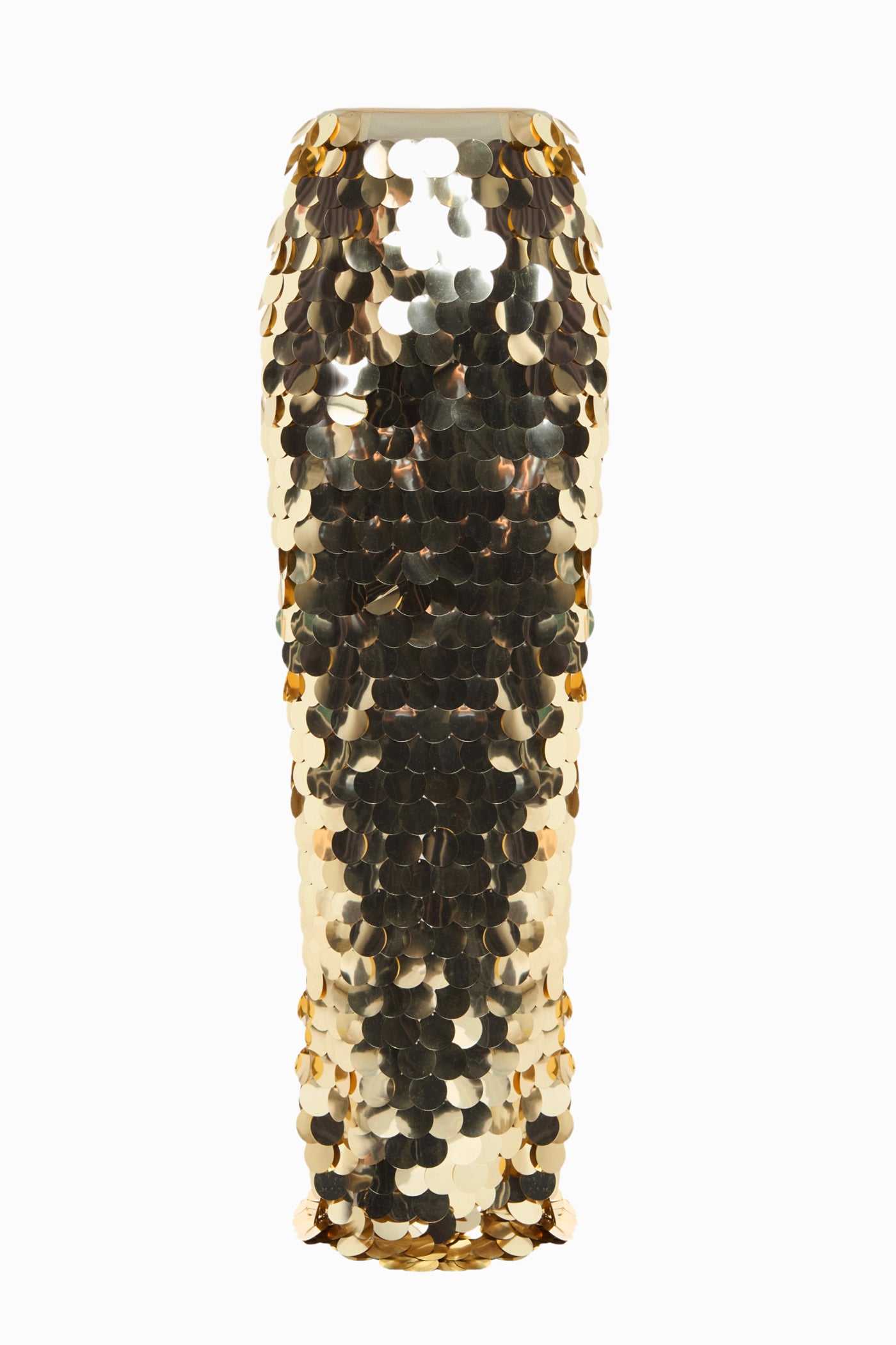 SEQUINED MAXI SKIRT GOLD