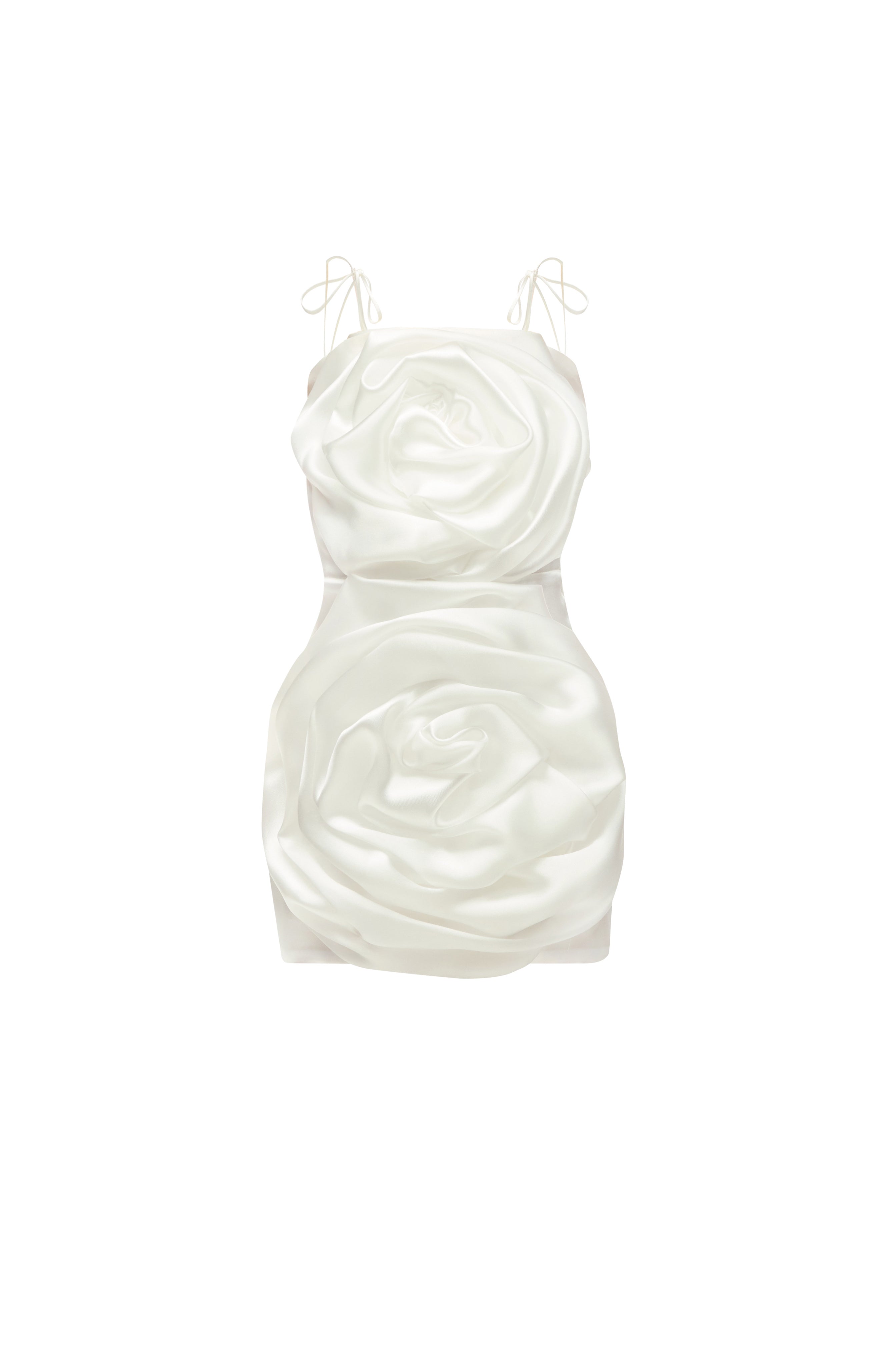 MISS ROSIE DRESS WITH REMOVABLE TRAIL WHITE