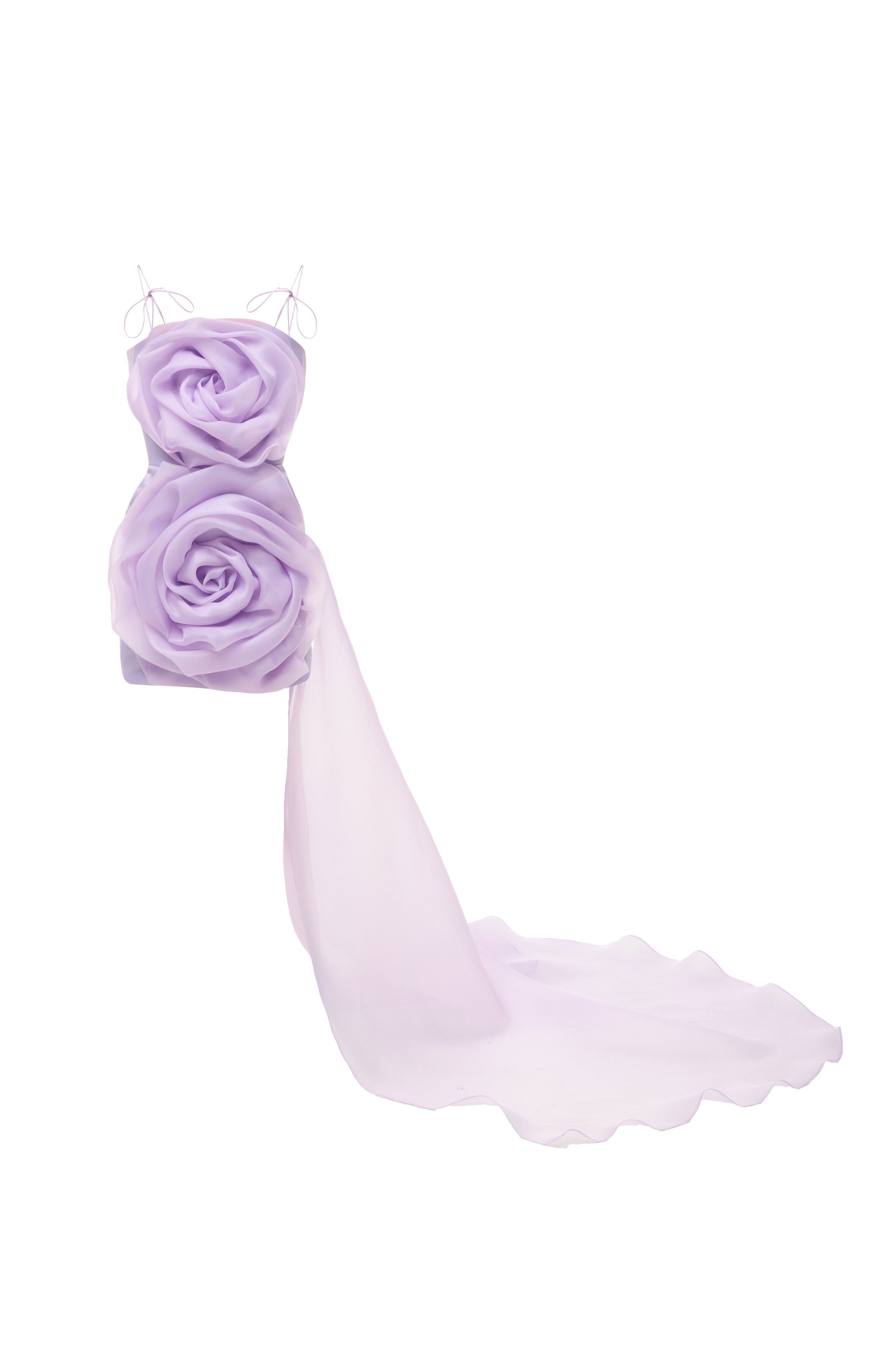 MISS ROSIE DRESS WITH REMOVABLE TRAIL PURPLE