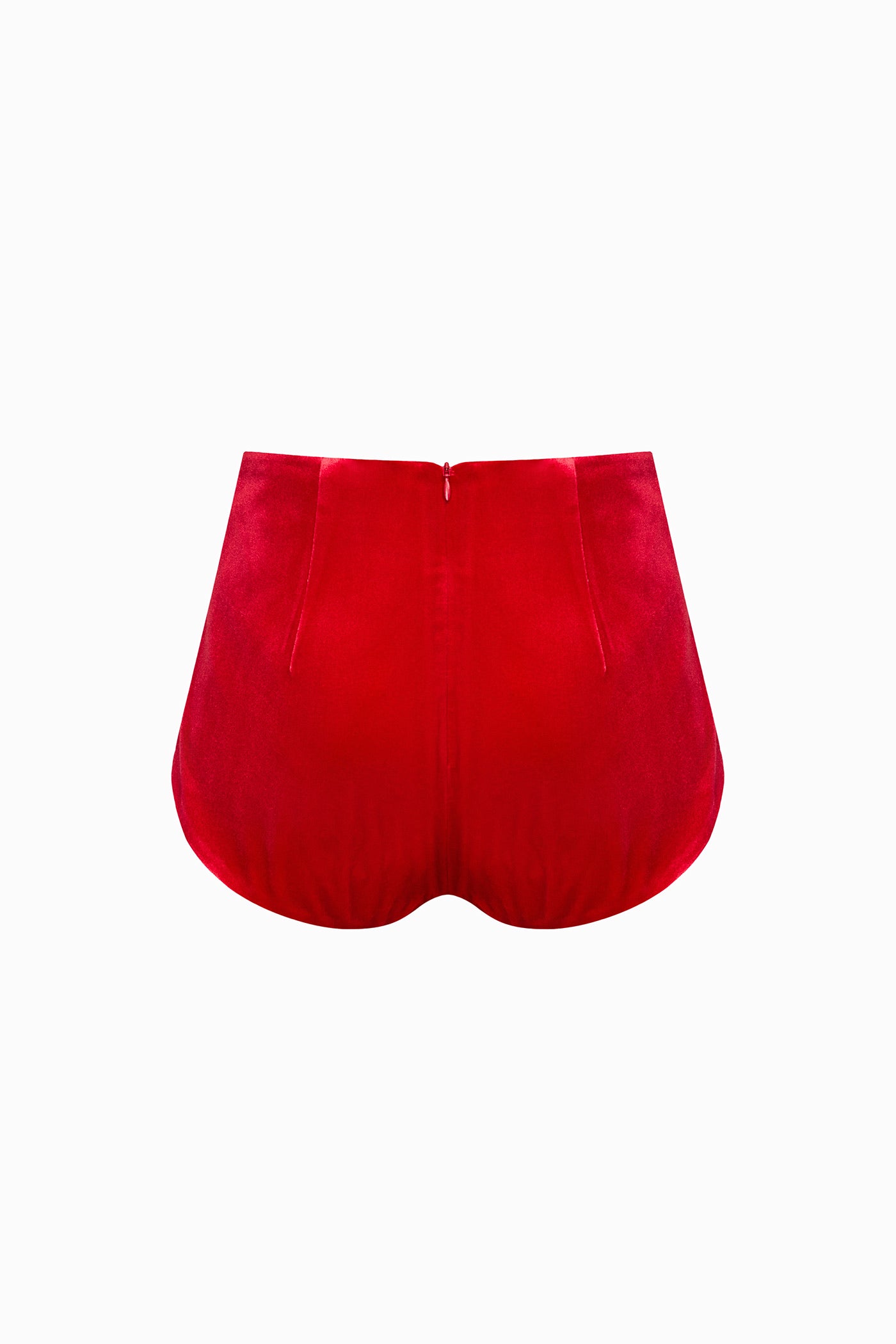 VELVET PANTS RED