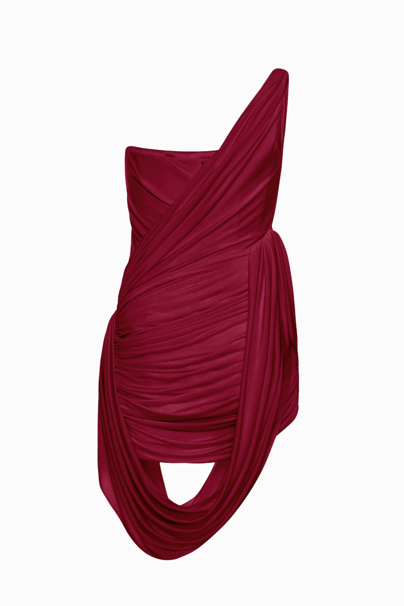 KIARA DRESS BURGUNDY